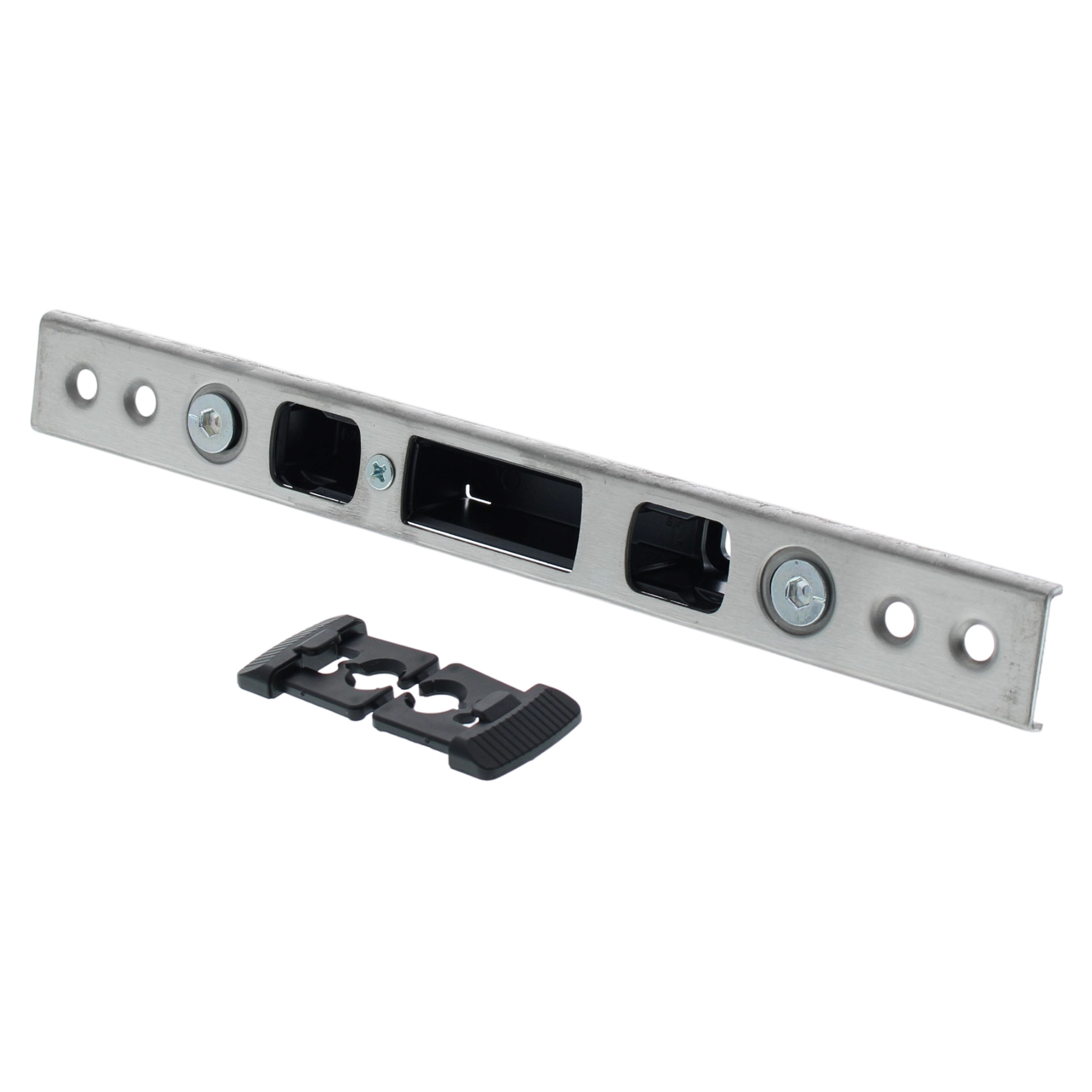 FUHR Schließlech Nebenriegel Bolzen Typ 4/11 Edelstahl 220 mm Schliessblech, Elektronik, Hardware, Adapter