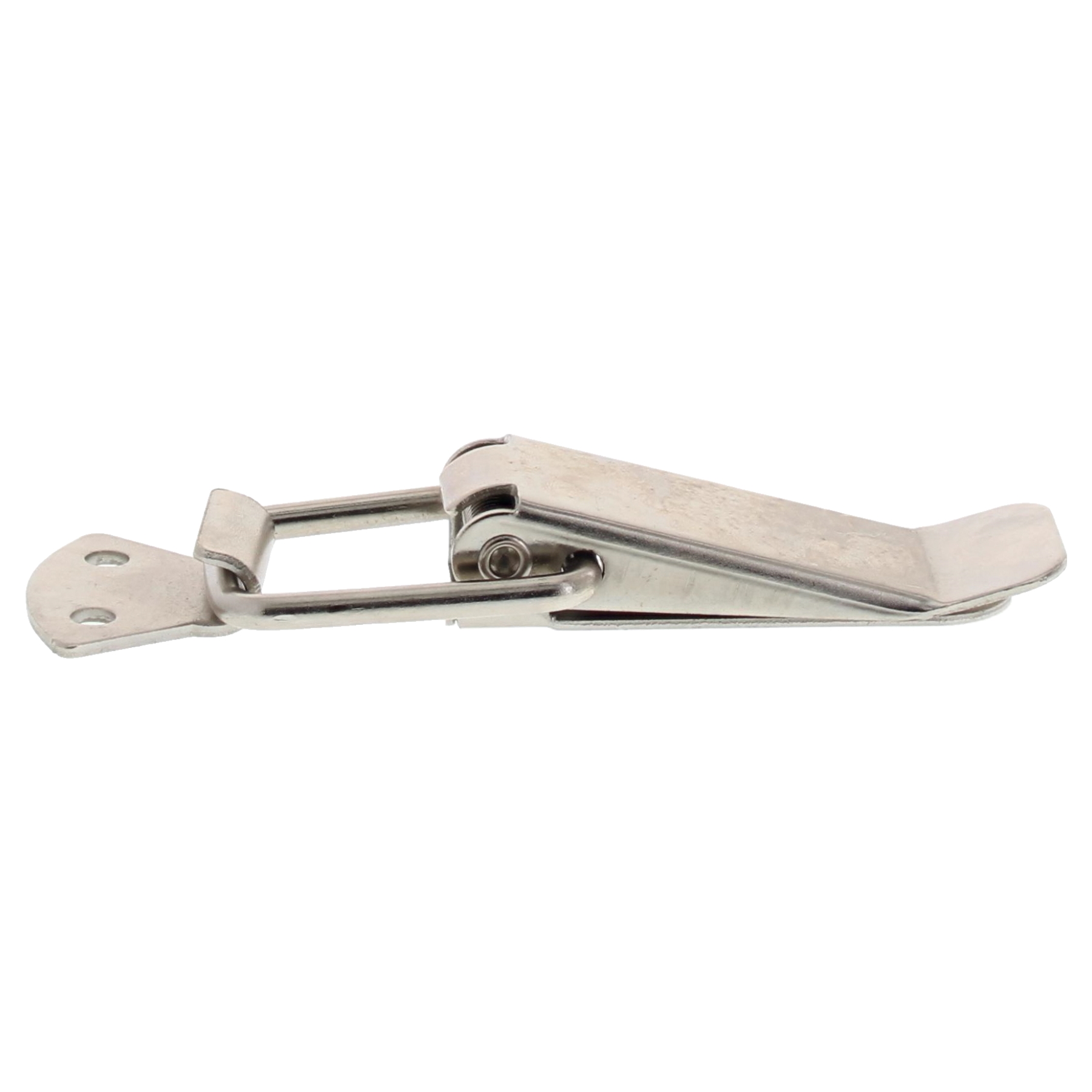 ToniTec® Kistenverschluss Spannverschluss Kappenschloss vernickelt 76x26mm mit Feder