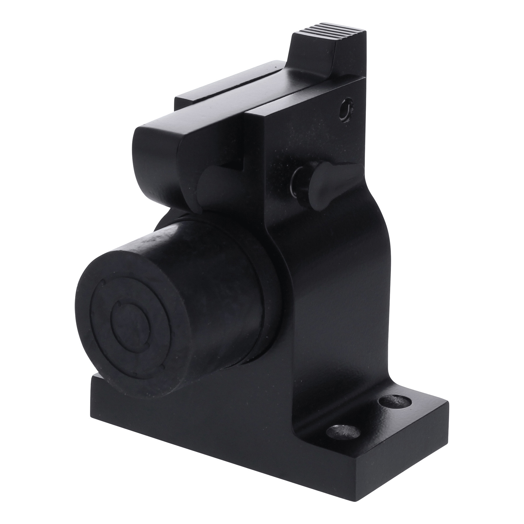 BLACK BEAUTY KWS Türstopper 1010 Türfeststeller zum Anschrauben mit Fanghaken schwarz (RAL 9005), Gerät, Klammer, Werkzeug, Gerät, Klammer, Werkzeug