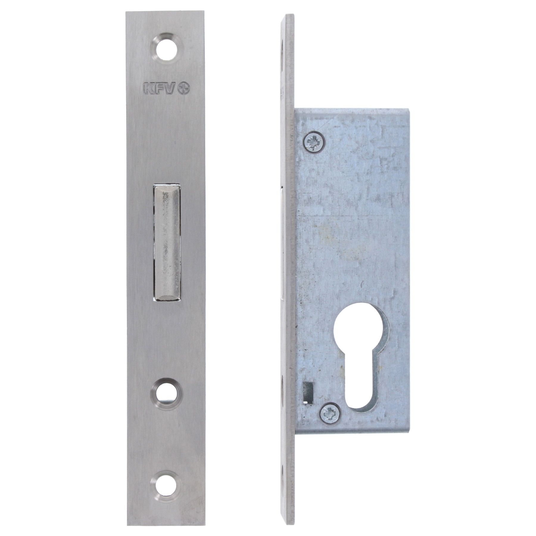 KFV Rohrrahmen Einsteckschloss RES 48-PZ 24 mm Edelstahl 3115650, Griff