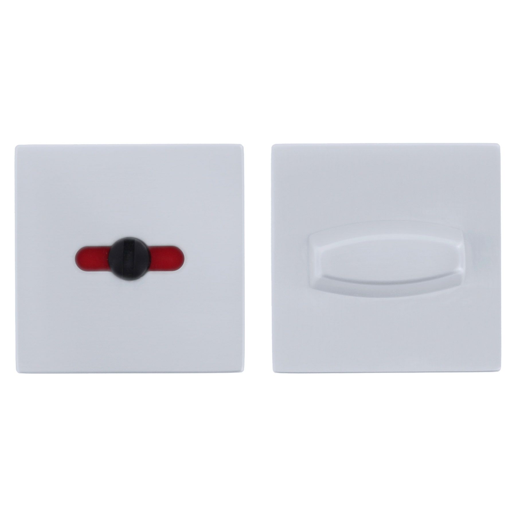 FSB Bad-Rosettenpaar WC-R 8 mm eckig F1, Elektrisches Gerät, Schalter, Elektrisches Gerät, Schalter