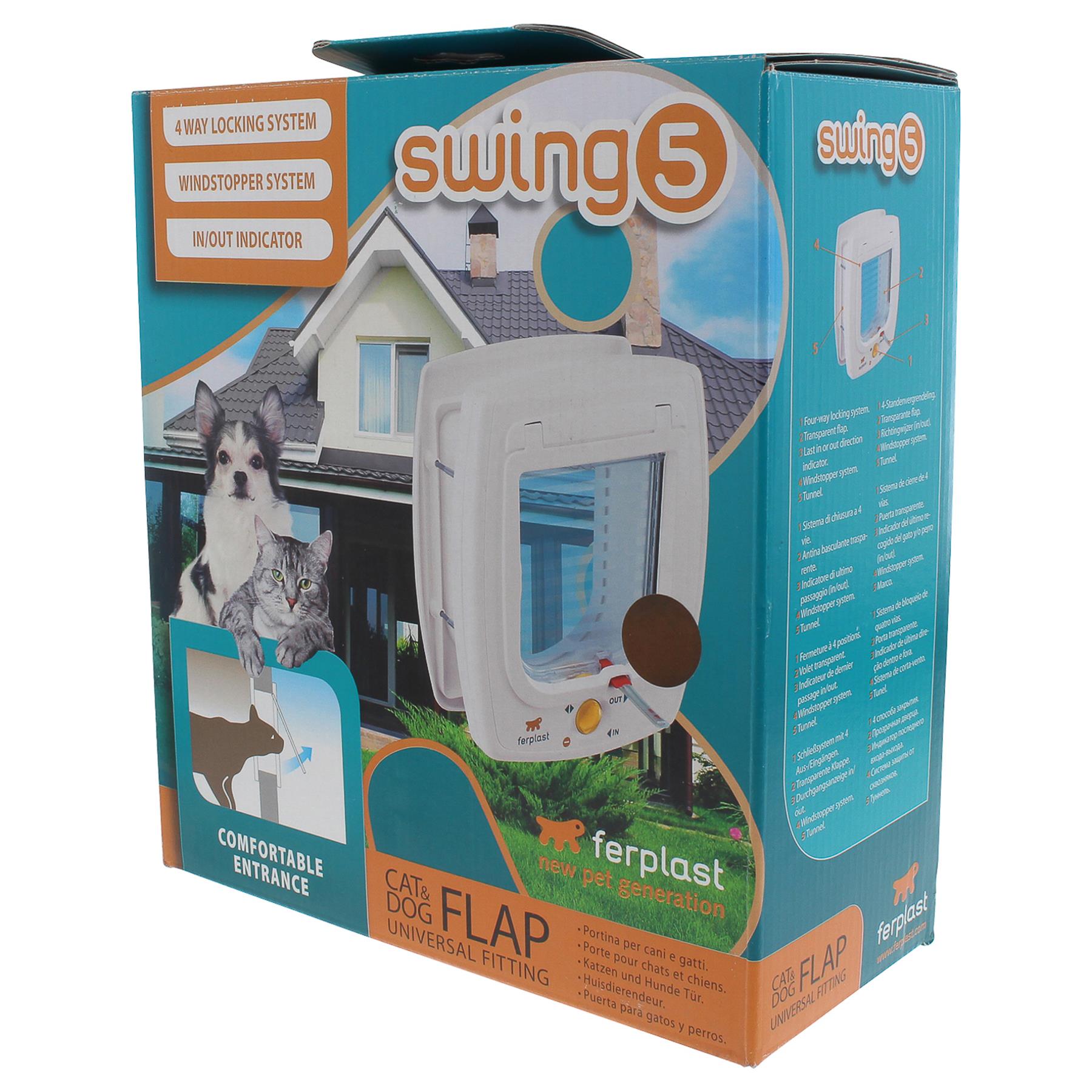 Ferplast Katzenklappe Swing 5 braun B0010VSTTW, Computerausrüstung, Elektronik, Hardware, Katze, Haustier