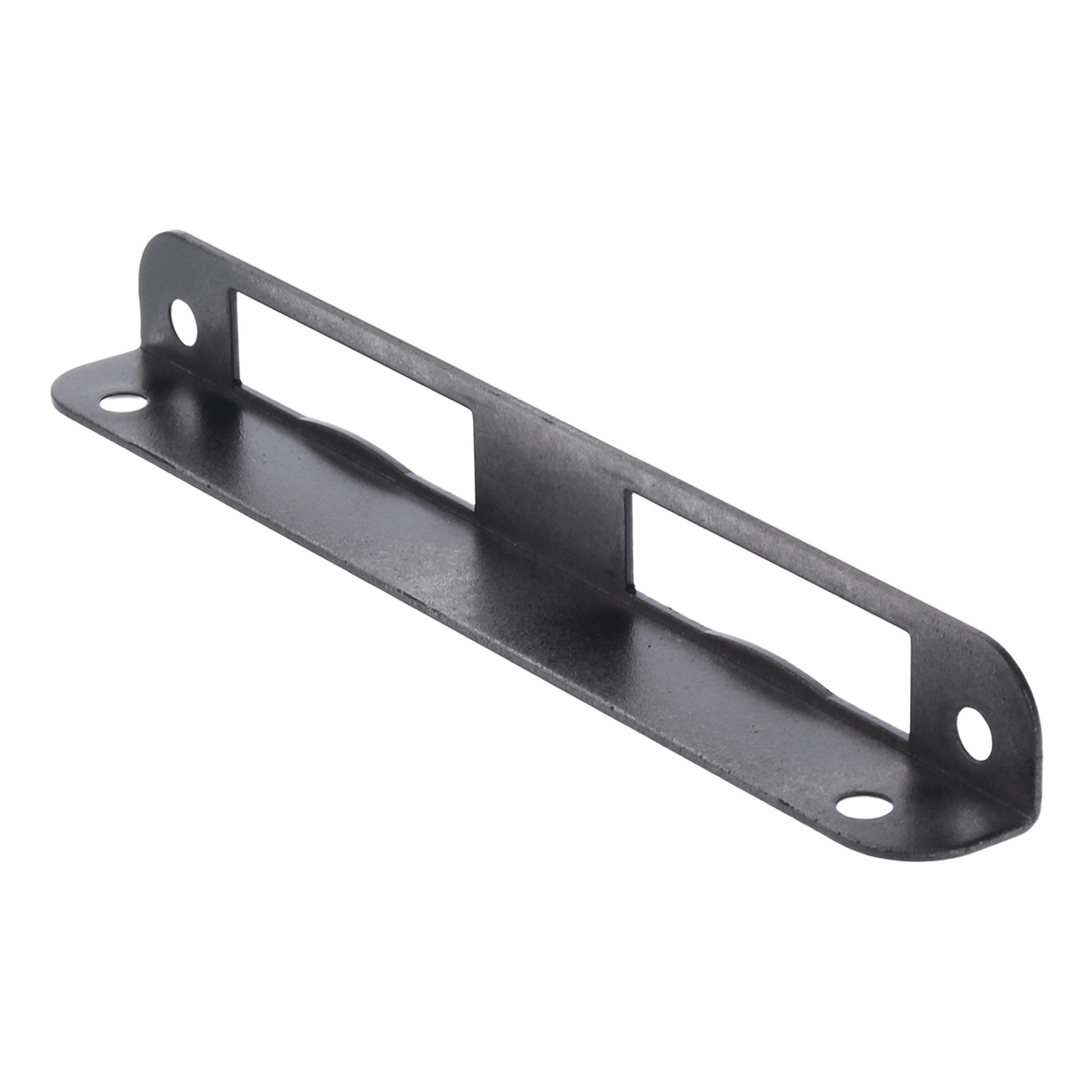 BLACK BEAUTY ToniTec® Winkelschließblech für Zimmertüren gleichschenklig 20x170 mm Stahl schwarz lackiert, Griff, Klinge, Rasiermesser, Waffe, Klammer, Griff, Klinge, Rasiermesser, Waffe, Klammer