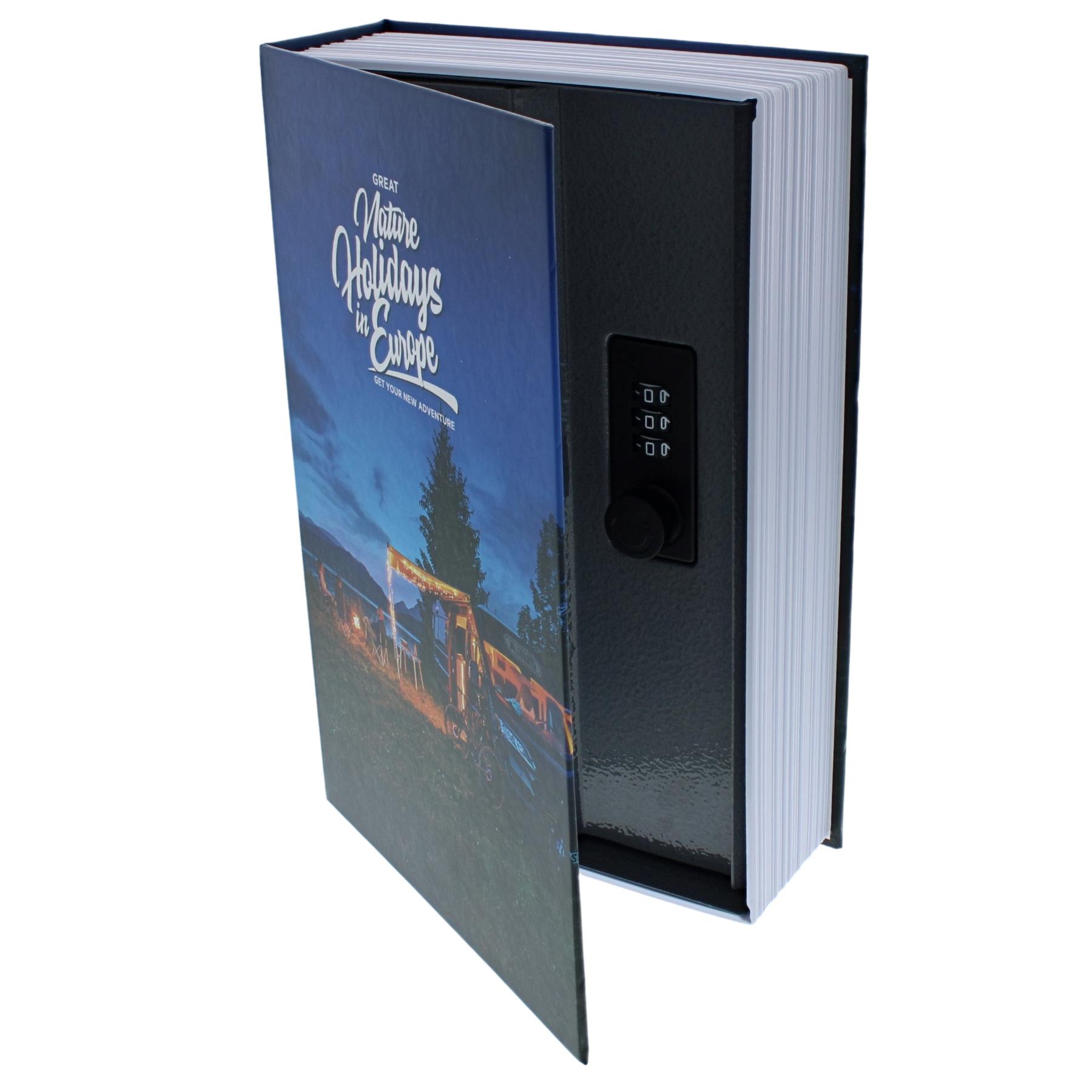 ABUS Book Safe Buchtresor Hardcover Buch mit Zahlenkombination, Dateiordner