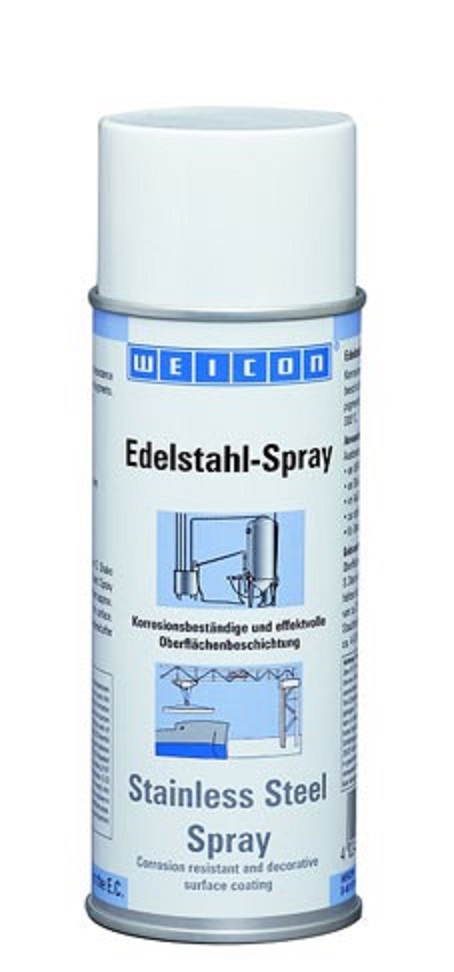 WEICON Edelstahl-Spray 400 ml, Zinn, Kann, Spraydose