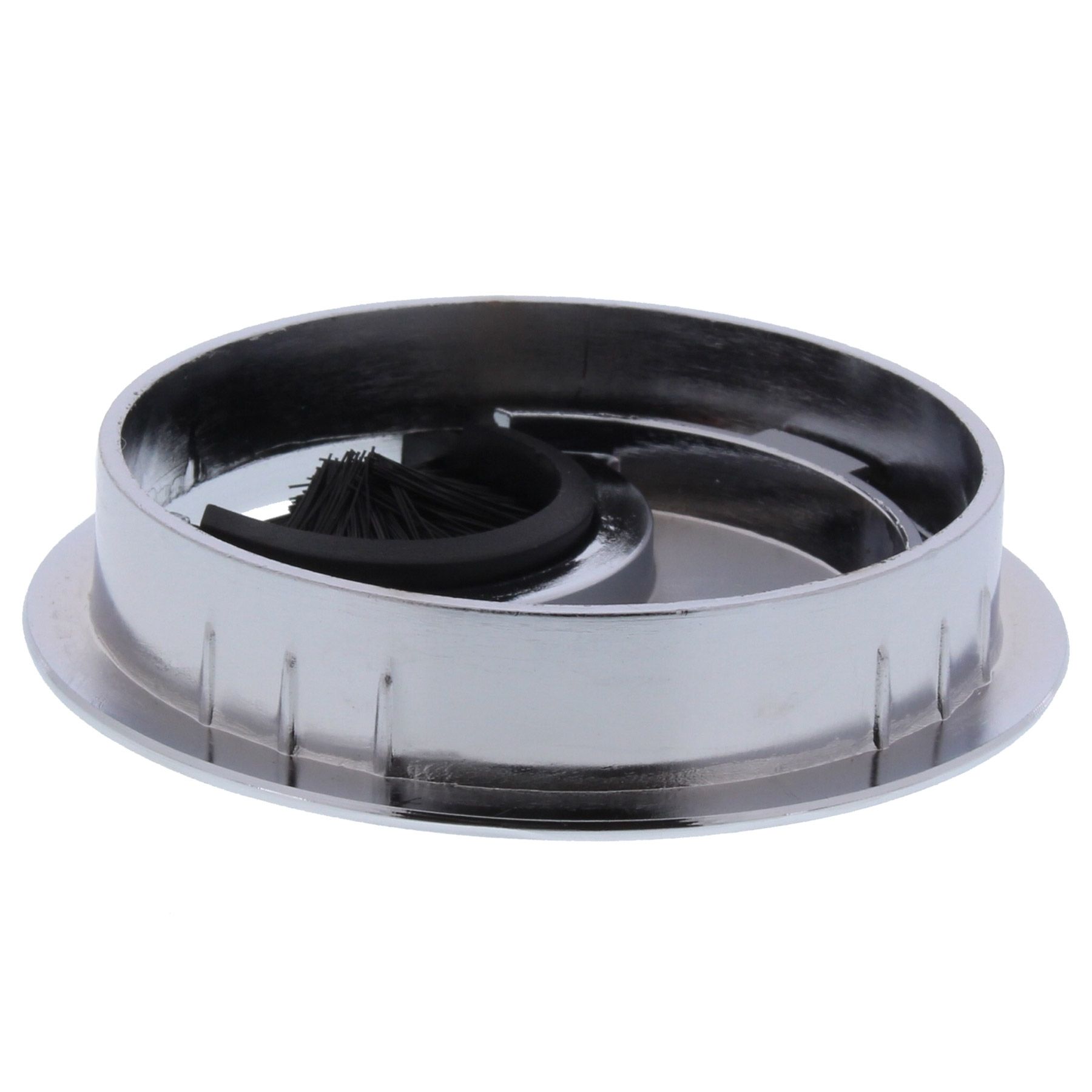 ToniTec Kabeldurchlass Kabeldose Kabeldurchführung Zinkdruckguss Zamak 60 mm 80 mm Chrom 80 mm