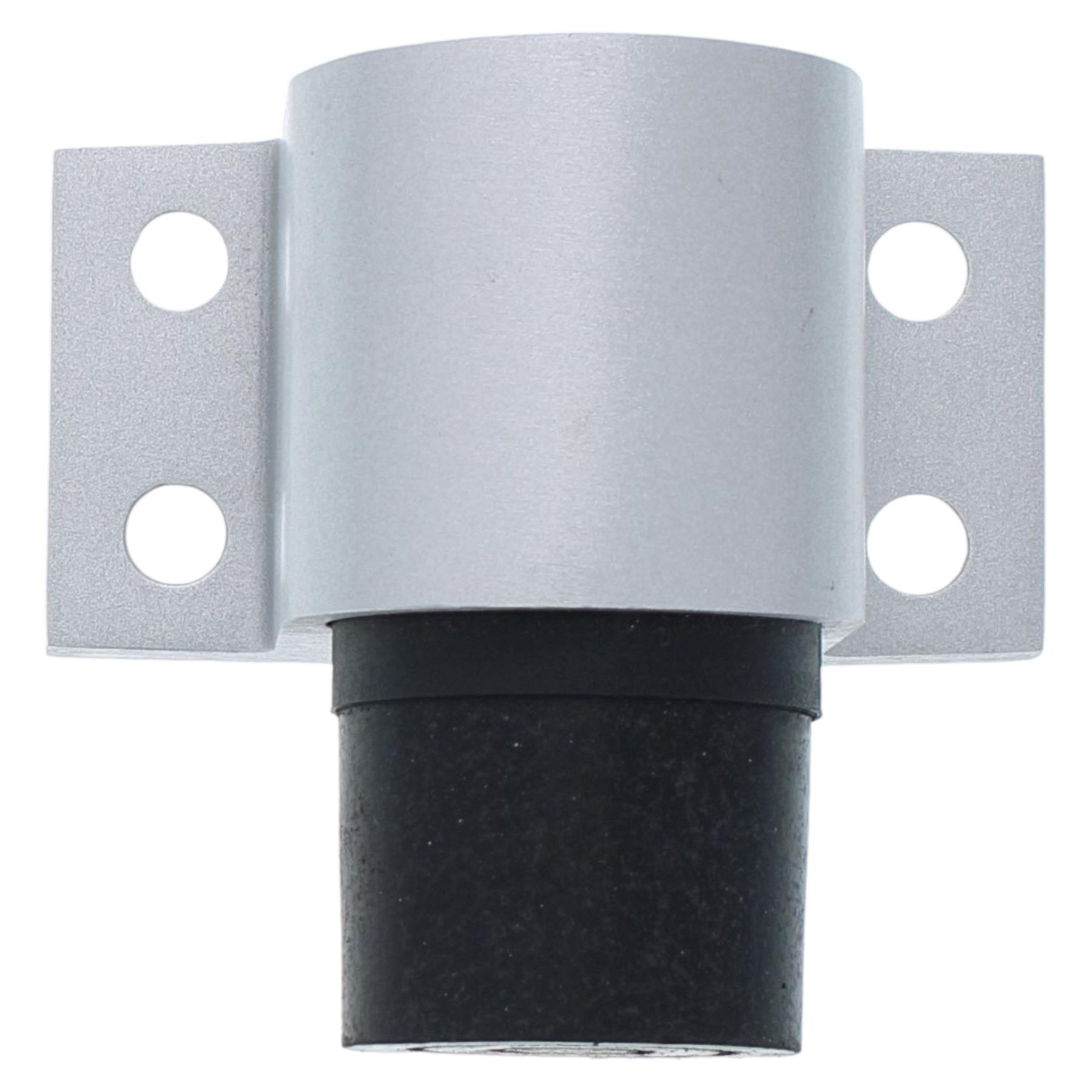 KWS Türstopper Boden 2024 Türpuffer zum Anschrauben silberfarbig, Klammer