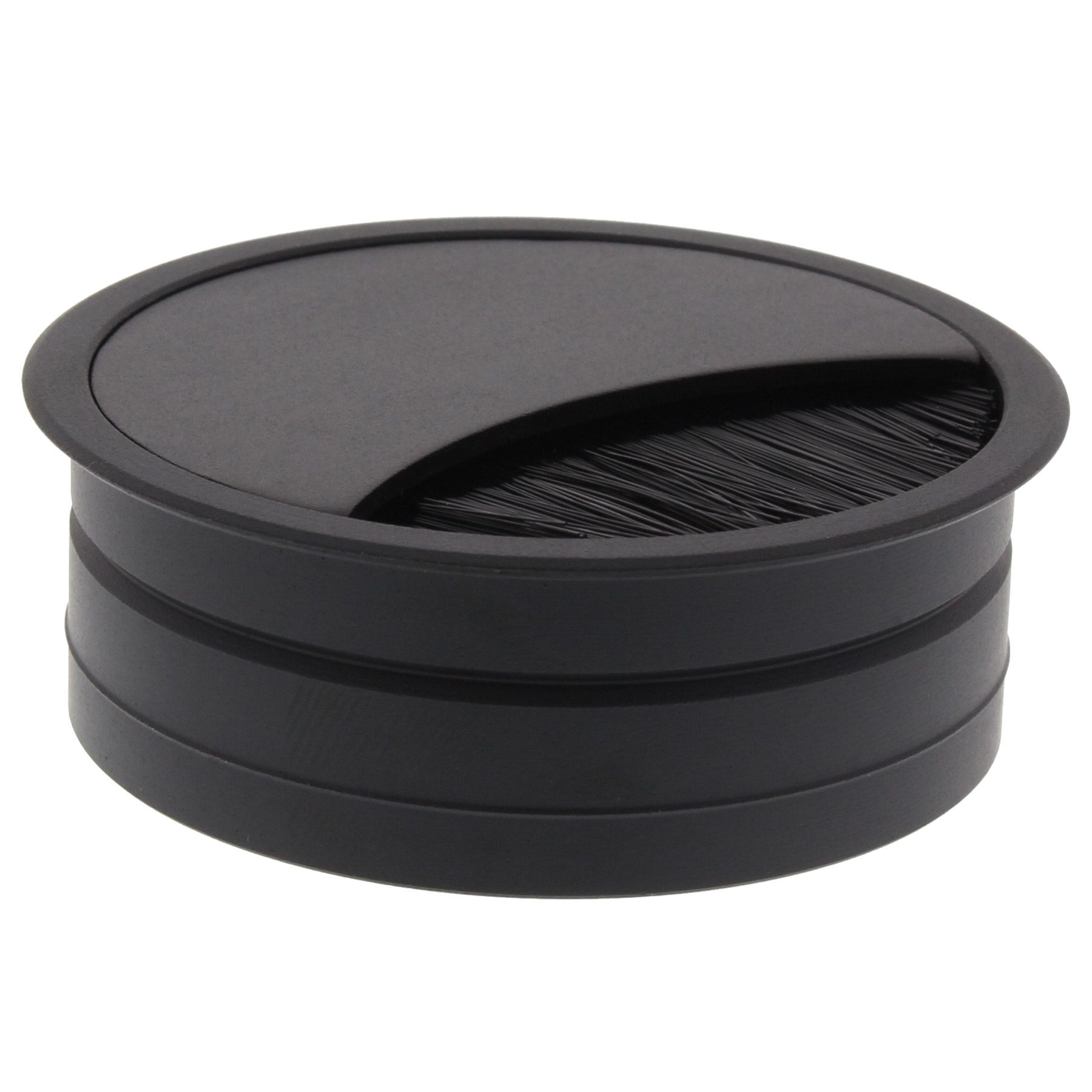 ToniTec Kabeldurchlass Kabeldose Kabeldurchführung Aluminium 60 mm 80 mm 85mm Aluminium-Schwarz eloxiert 80 mm, Kameraobjektiv, Elektronik, Objektivdeckel, Kameraobjektiv, Elektronik, Objektivdeckel