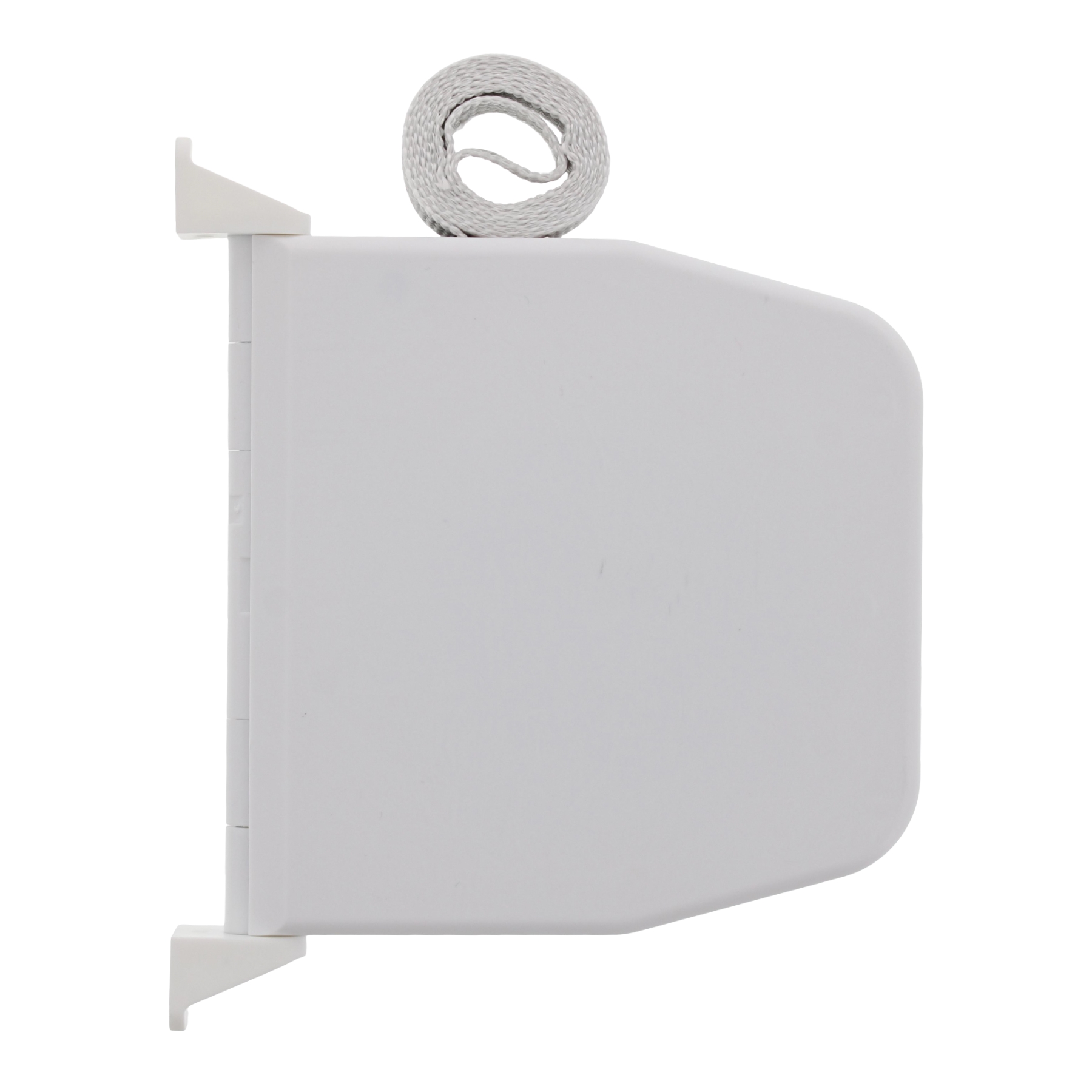 Selve Gurtwickler 084803 Aufputz weiß mit Scharniersystem + 5m Gurt für Rolladen, Weißes Brett