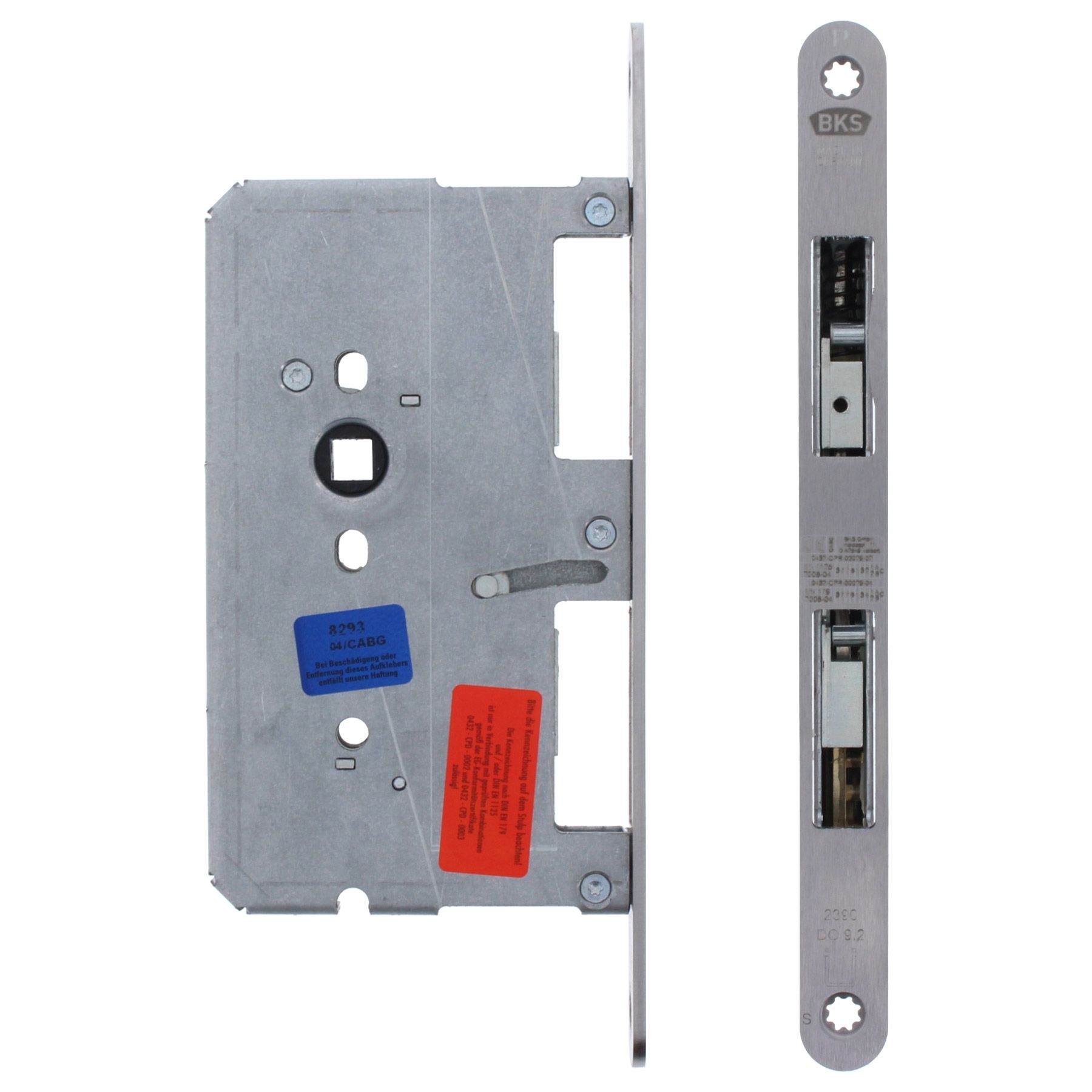 BKS Panik-Treibriegelschloss 2390 automatisch Dornmaß 65 mm Stulp 20 mm rund DIN rechts