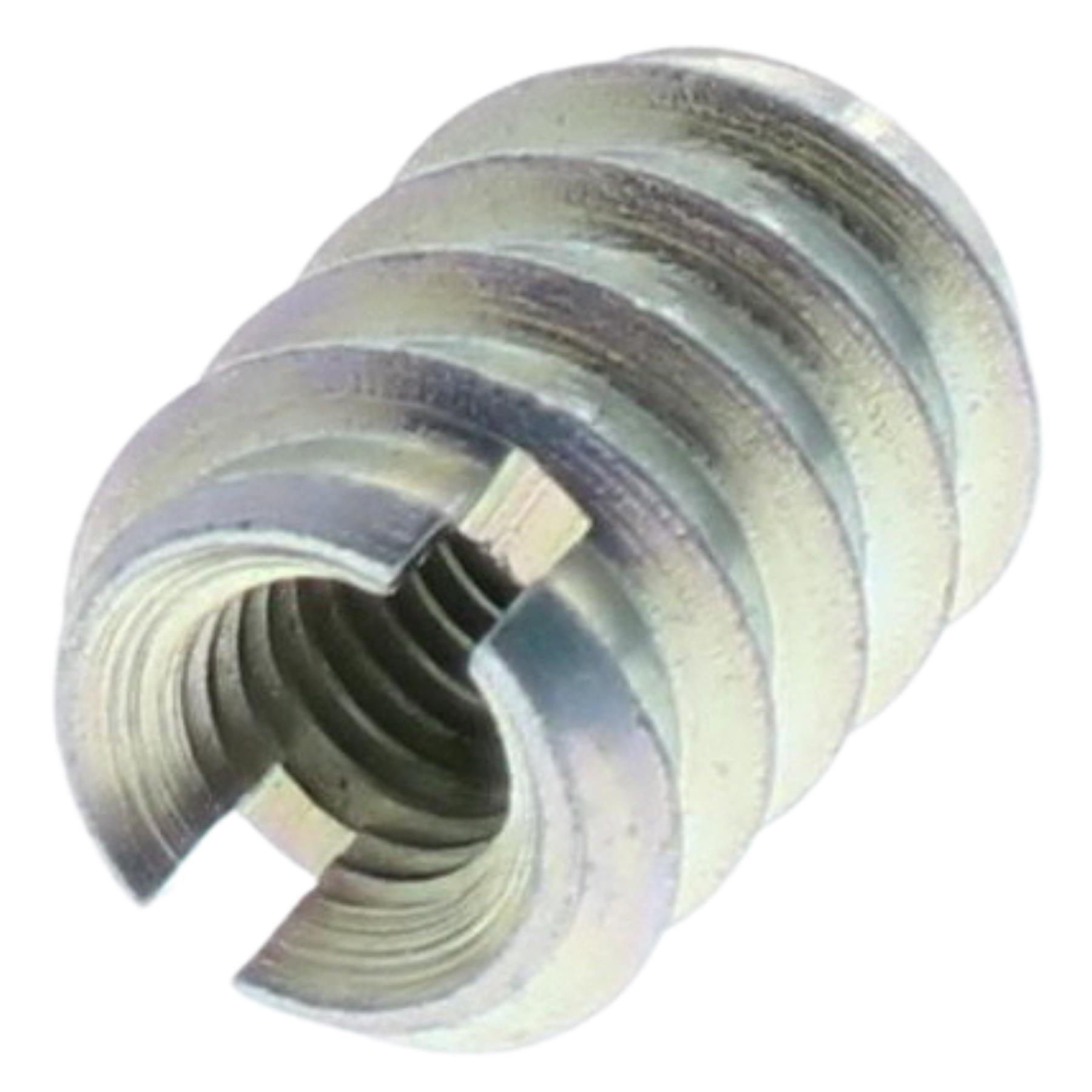 Rampa Muffe M8 Einschraubmutter Länge 20 mm Durchmesser 14 mm Stahl verzinkt, Spule, Spirale, Munition, Granate, Waffe