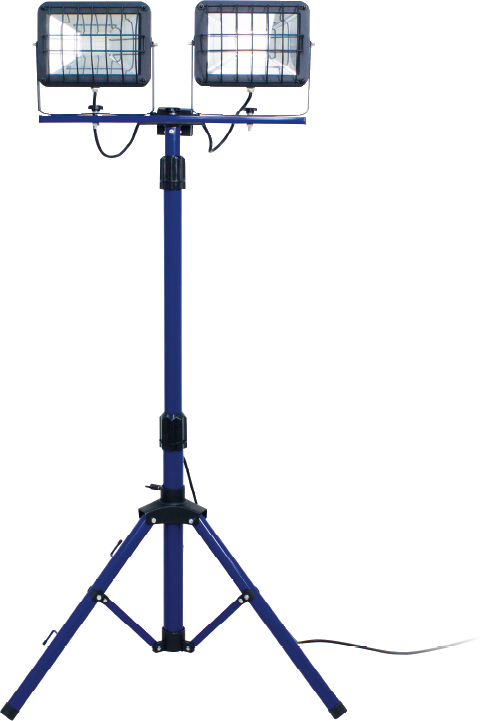 AS Schwabe LED-Baustrahler mit Stativ 2 x 30 W Samsung CHIP-LED Arbeitsleuchte, Stativ, Beleuchtung