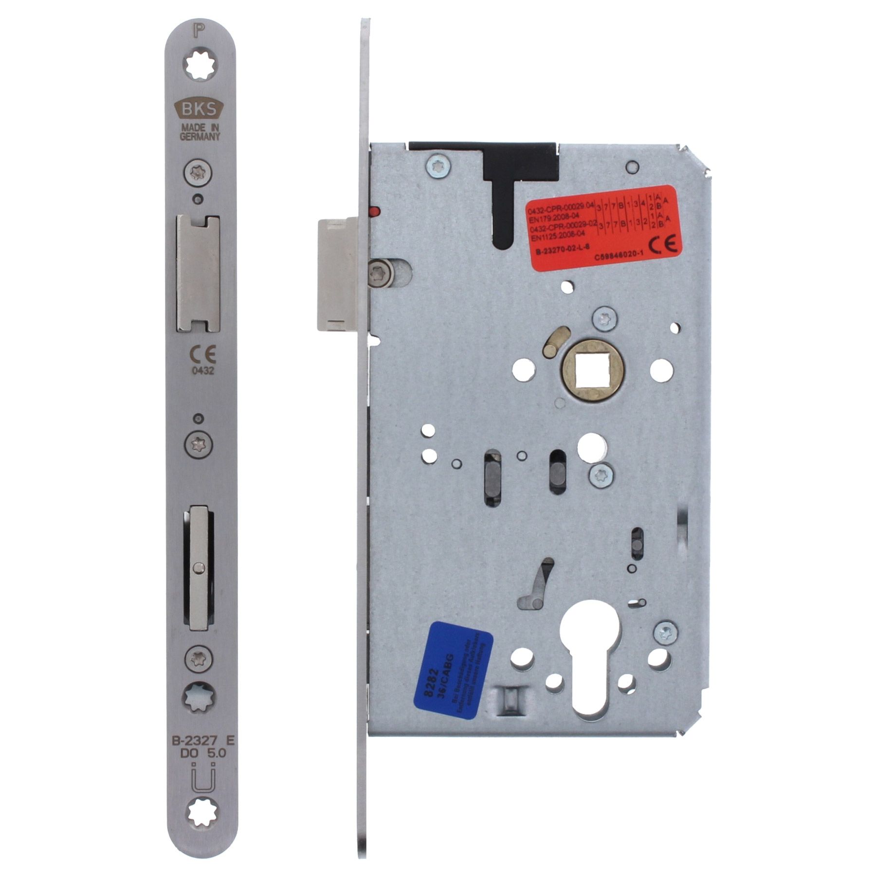 BKS Panikschloss D65/72/9 mm Stulp F20x235 mm Funktion E DIN links B-23270-02-L-8
