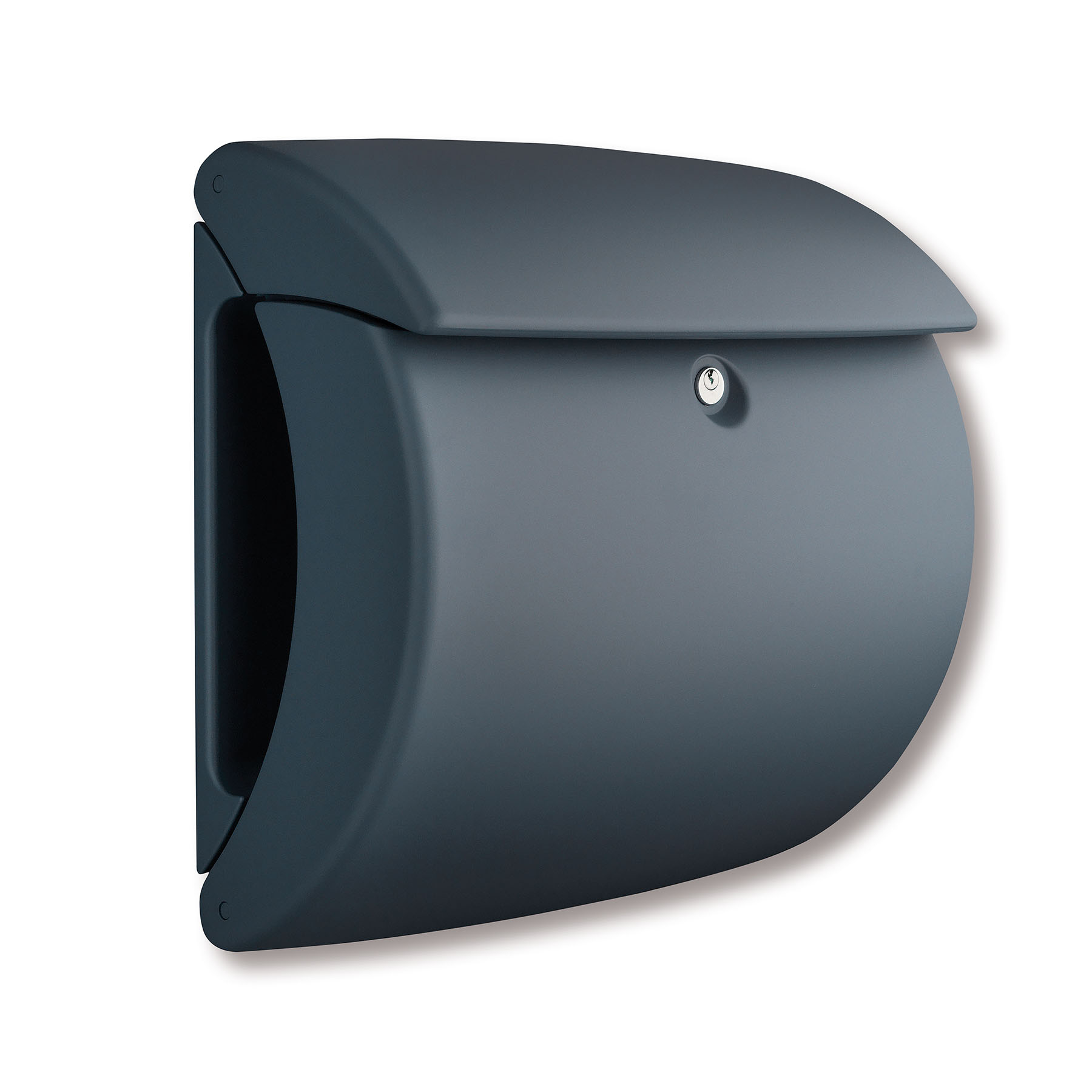 BLACK BEAUTY BURG-WÄCHTER Briefkasten "Pearl 886" Kunststoff Mattlack Granit, Postfach, Postfach