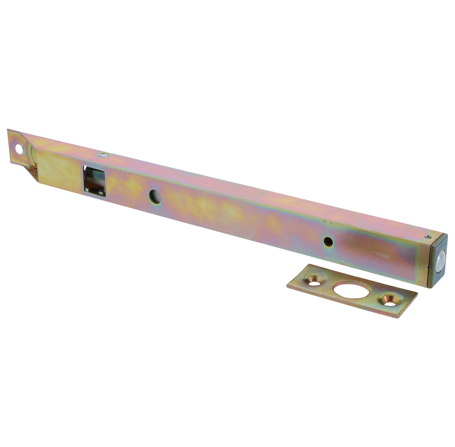 Strenger Kantriegel 438/250 mm mit Schließblech 4381402500, Elektronik, Hardware, Klammer