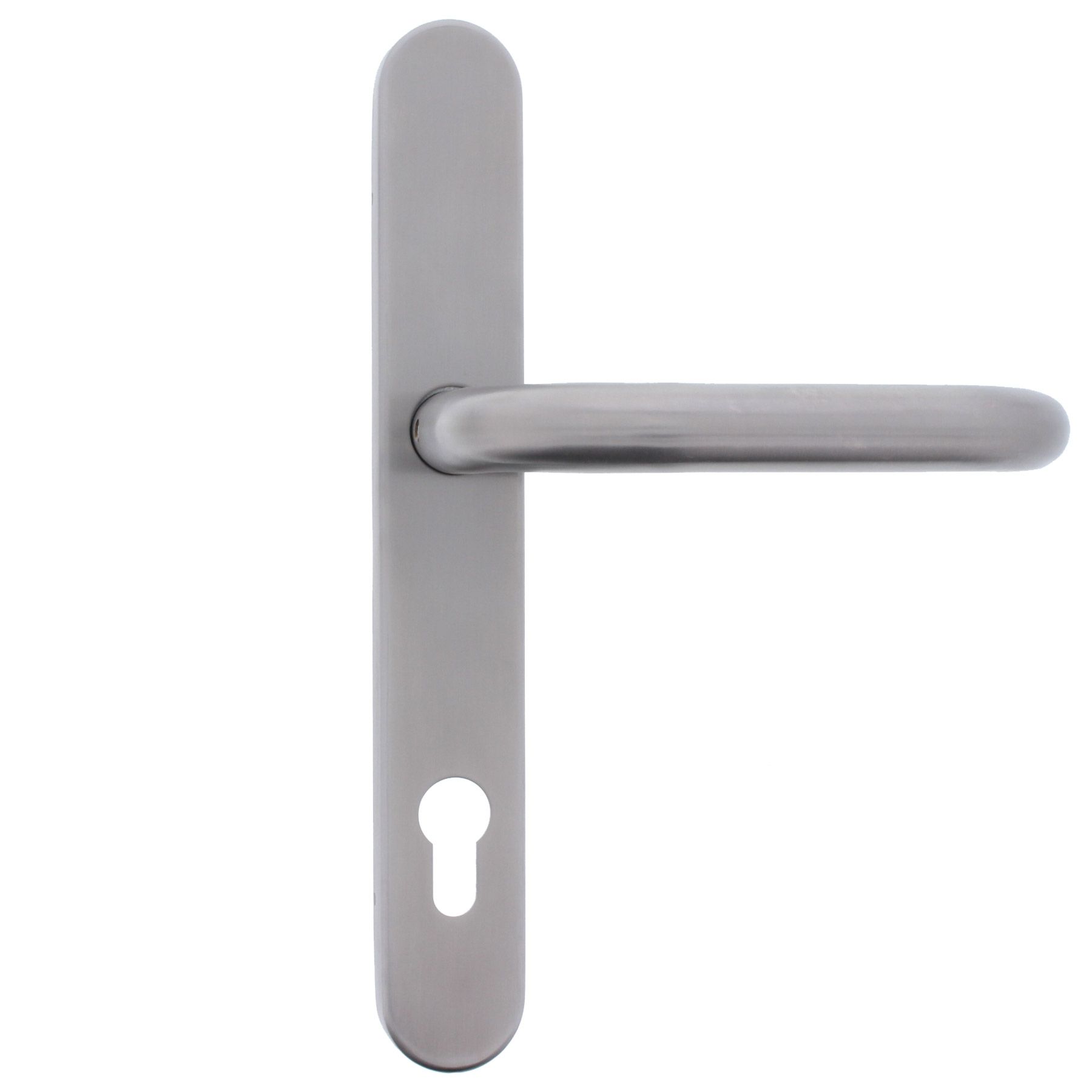 [B-WARE] OUTLET ToniTec® Schmalrahmen-Halbgarnitur Innen Modell "Quan" PZ 92 mm Edelstahl mit Nocken U-Form, Griff, Griff