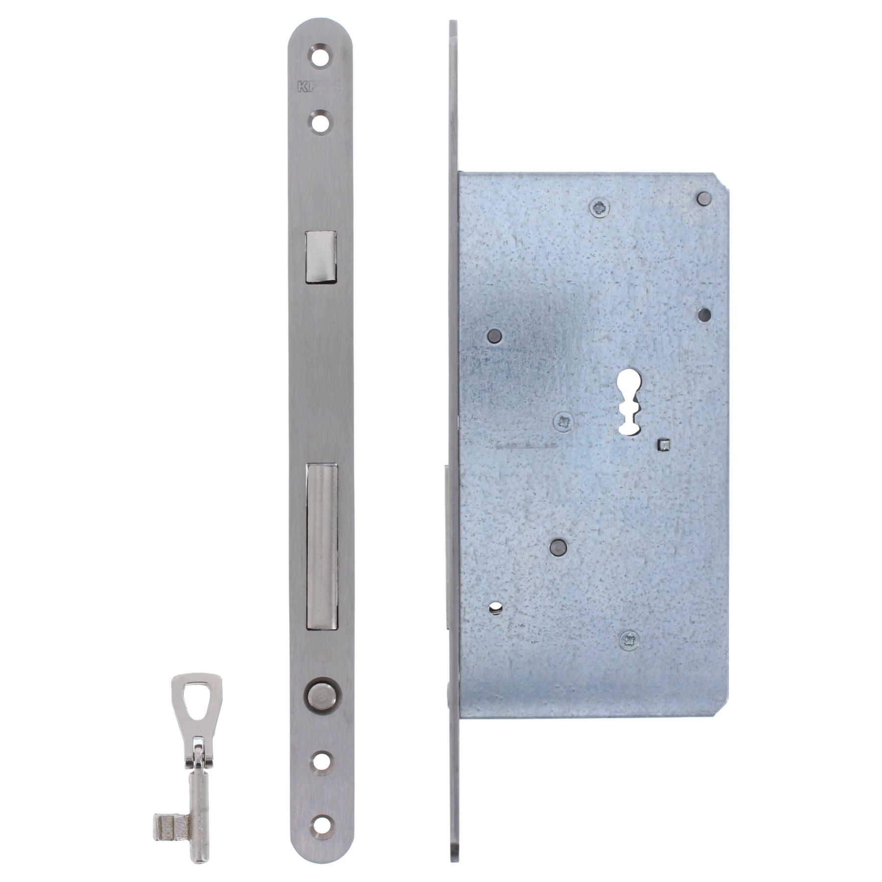 KFV Schiebetürschloss Zirkelriegelschloss SSP 1609-BB 55 20F 3141691, Griff