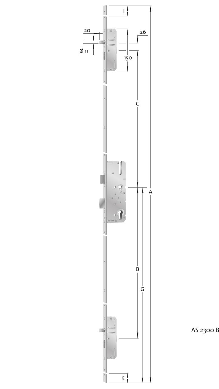 KFV Haustürschloss Mehrfachverriegelung AS 2300 B001 92 mm, Drinnen, Drinnen, Drinnen, Drinnen, Drinnen, Drinnen, Drinnen, Drinnen, Drinnen, Drinnen, Drinnen, Drinnen