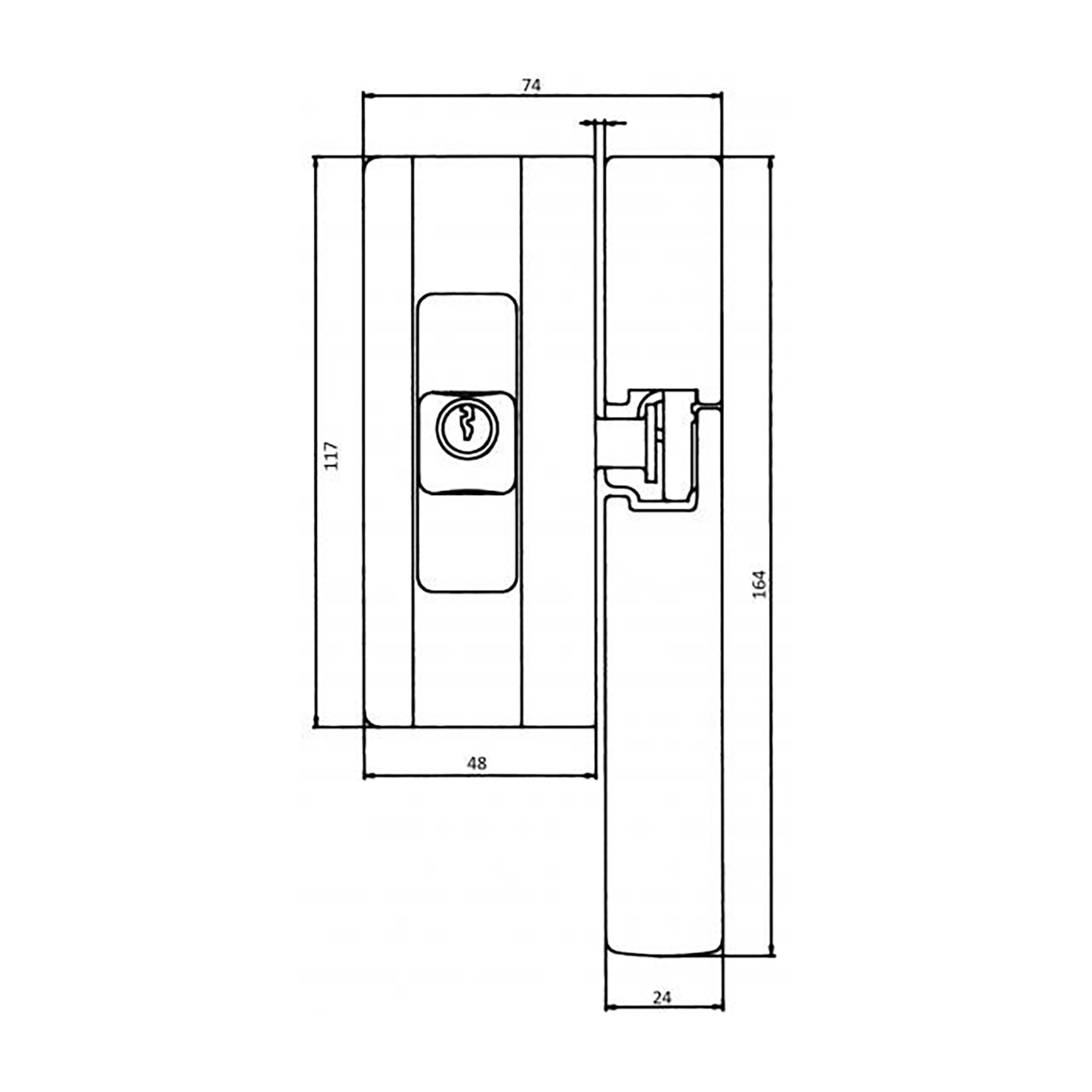 Burg-Wächter BlockSafe BS2 Fenstersicherung weiß braun verschiedenschliessend + gleichschliessend
