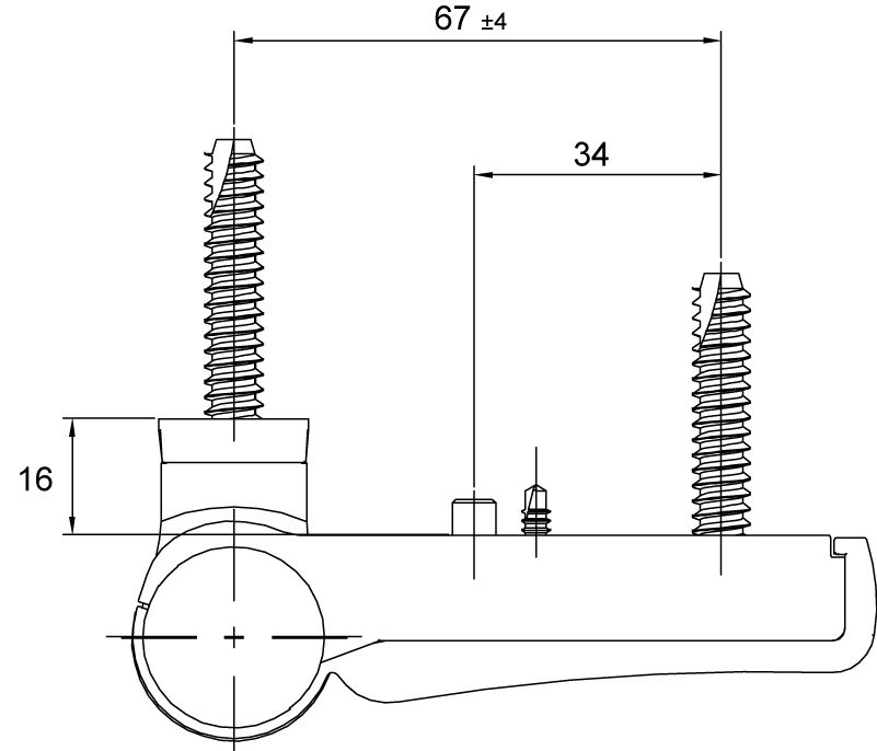 HAPS Haustürband P800 Klasse 13 Türband P800 A13,5-19,5mm 120kg RAL9016 weiß 34 2810 73 46 ***Sonderposten***, CAD-Diagramm, Diagramm, Spule, Spirale