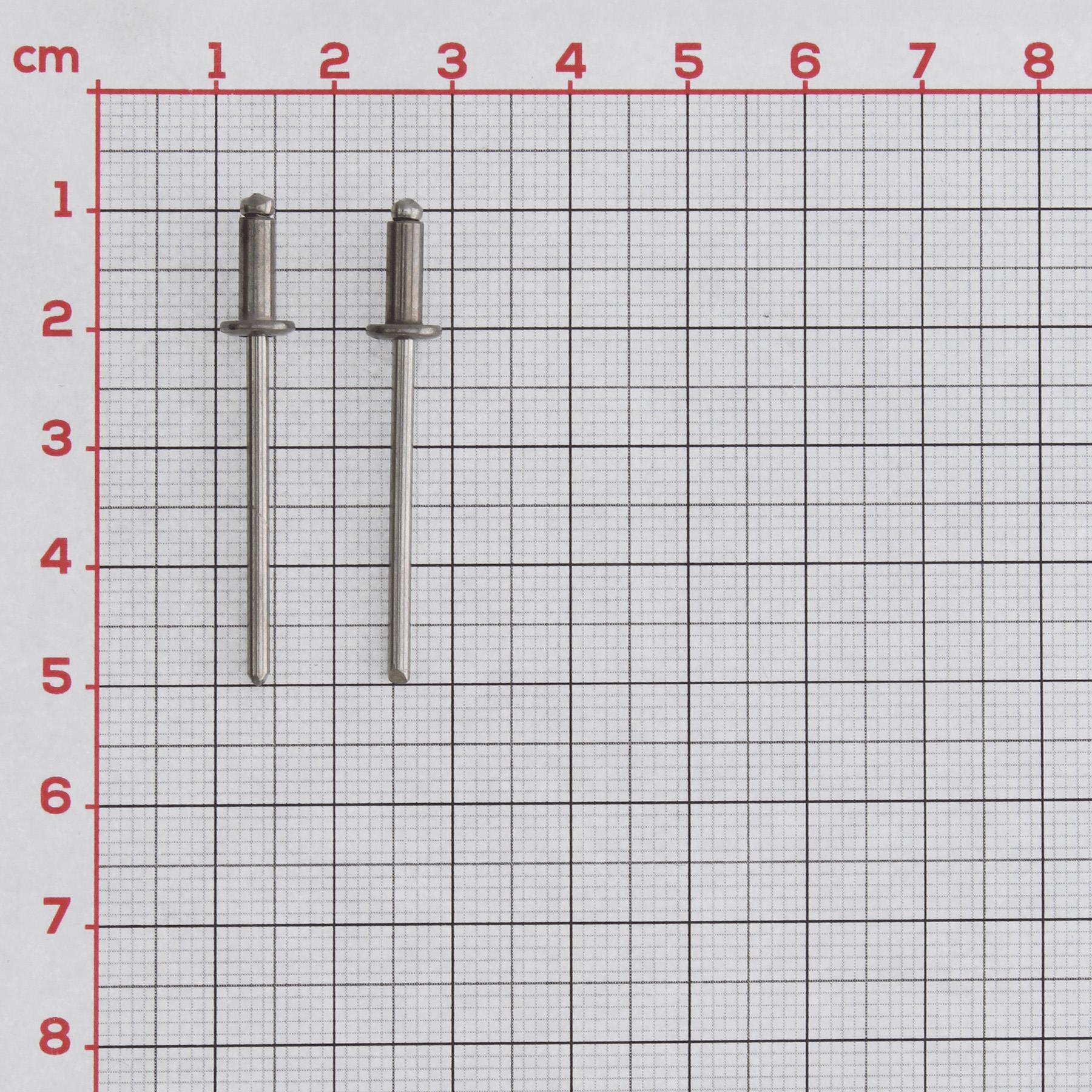 Blindniete A2-Edelstahl 3,2x8 für Reparatur-Schlosskasten