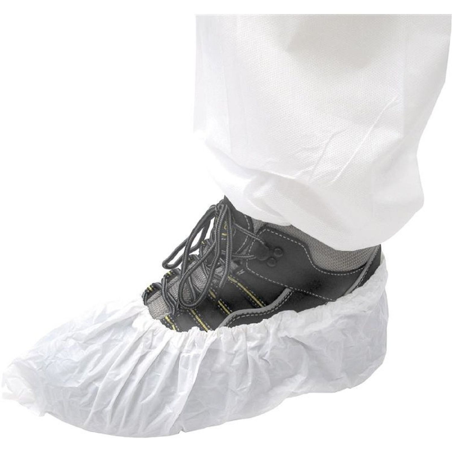 CleanGo PE-Überziehschuh weiß weiss mit Gummizug Spenderbox, Bekleidung, Schuhwerk, Schuh, Sneaker