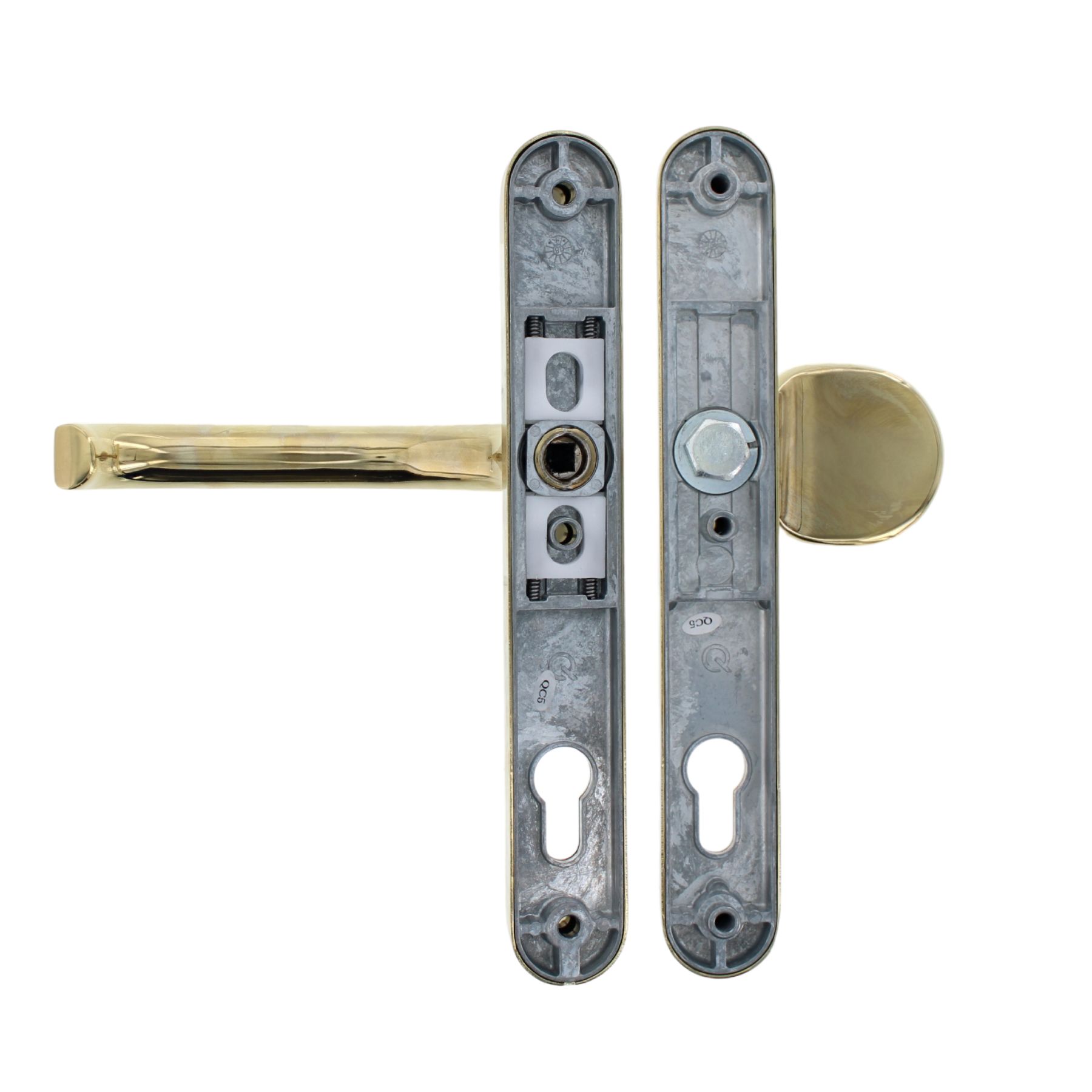 greenteQ Schmalrahmenwechselgarnitur DG58.AL.SSWK PZ 92, Griff, Elektrisches Gerät, Schalter