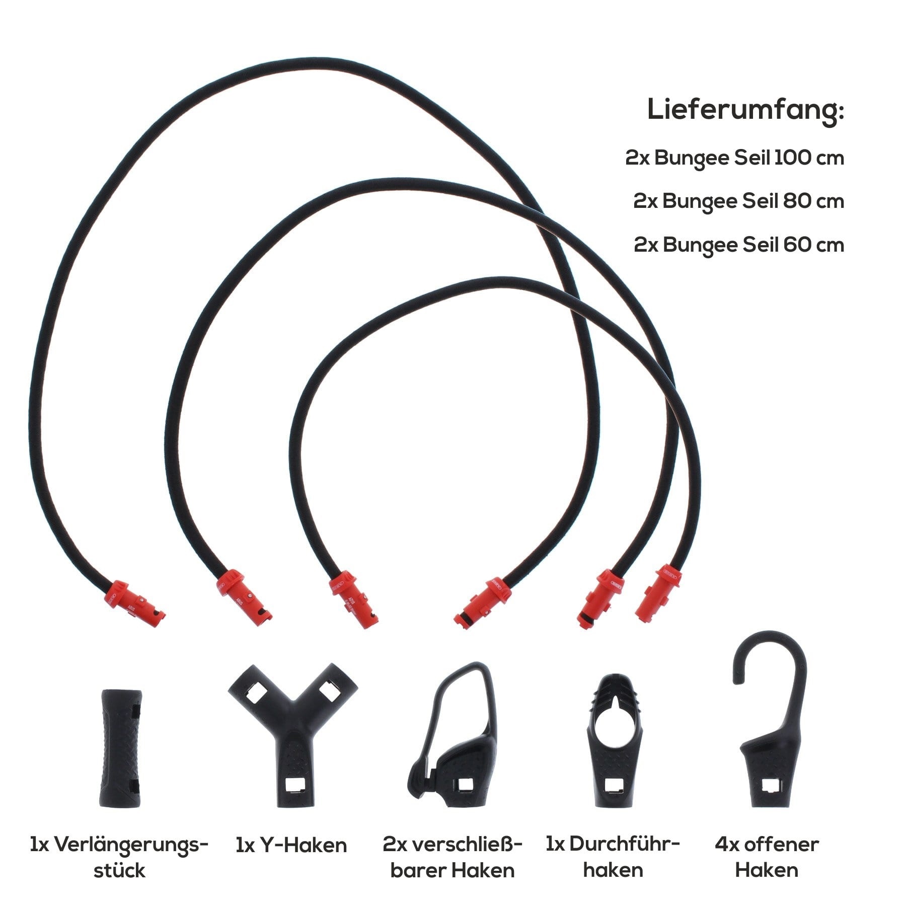ABUS Universal Bungee Set SB15 Gummispanner 15-teilig