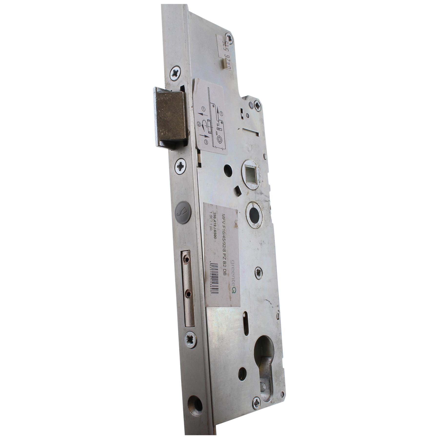 greenteQ Mehrfachverriegelung Flachstulp 16 mm 45/92/8 mm PZ Bolzen 2 DB verzinkt MSB56124GA, Computerausrüstung, Elektronik, Hardware