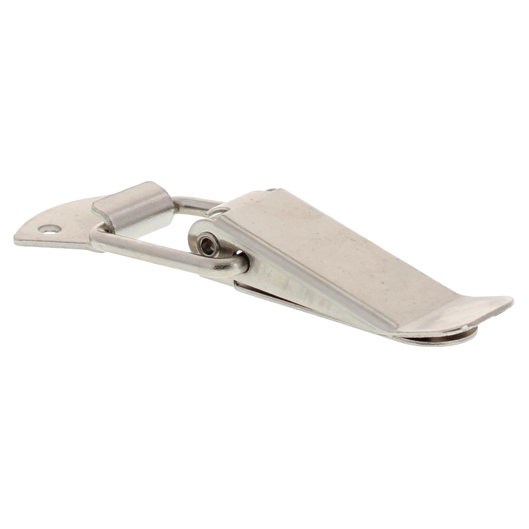 ToniTec® Kistenverschluss Spannverschluss Kappenschloss vernickelt 76x26mm mit Feder