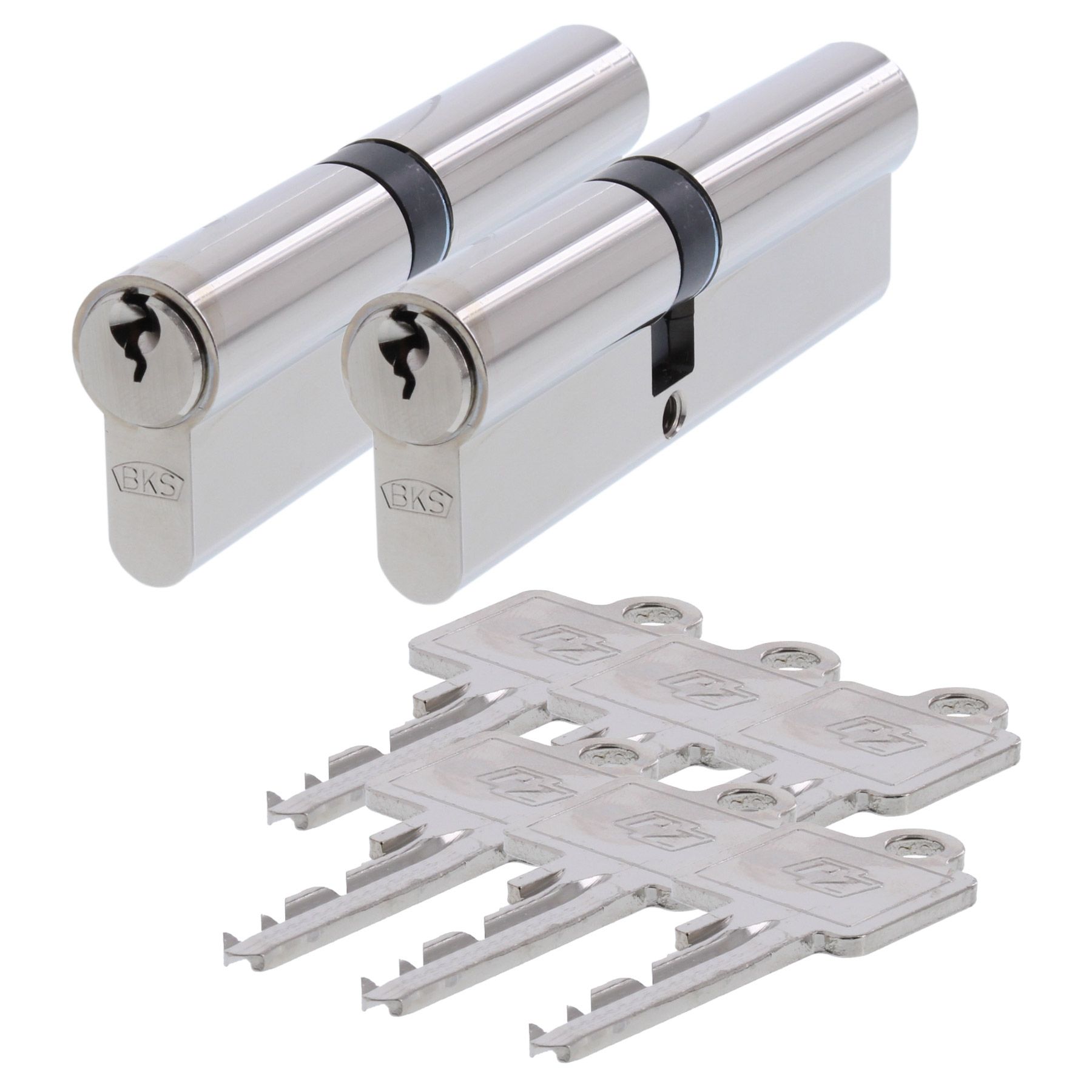 BKS Schließzylinder Set B 8812 2x 45/55 mit je 3 Schlüssel Profilzylinder gleichschließend