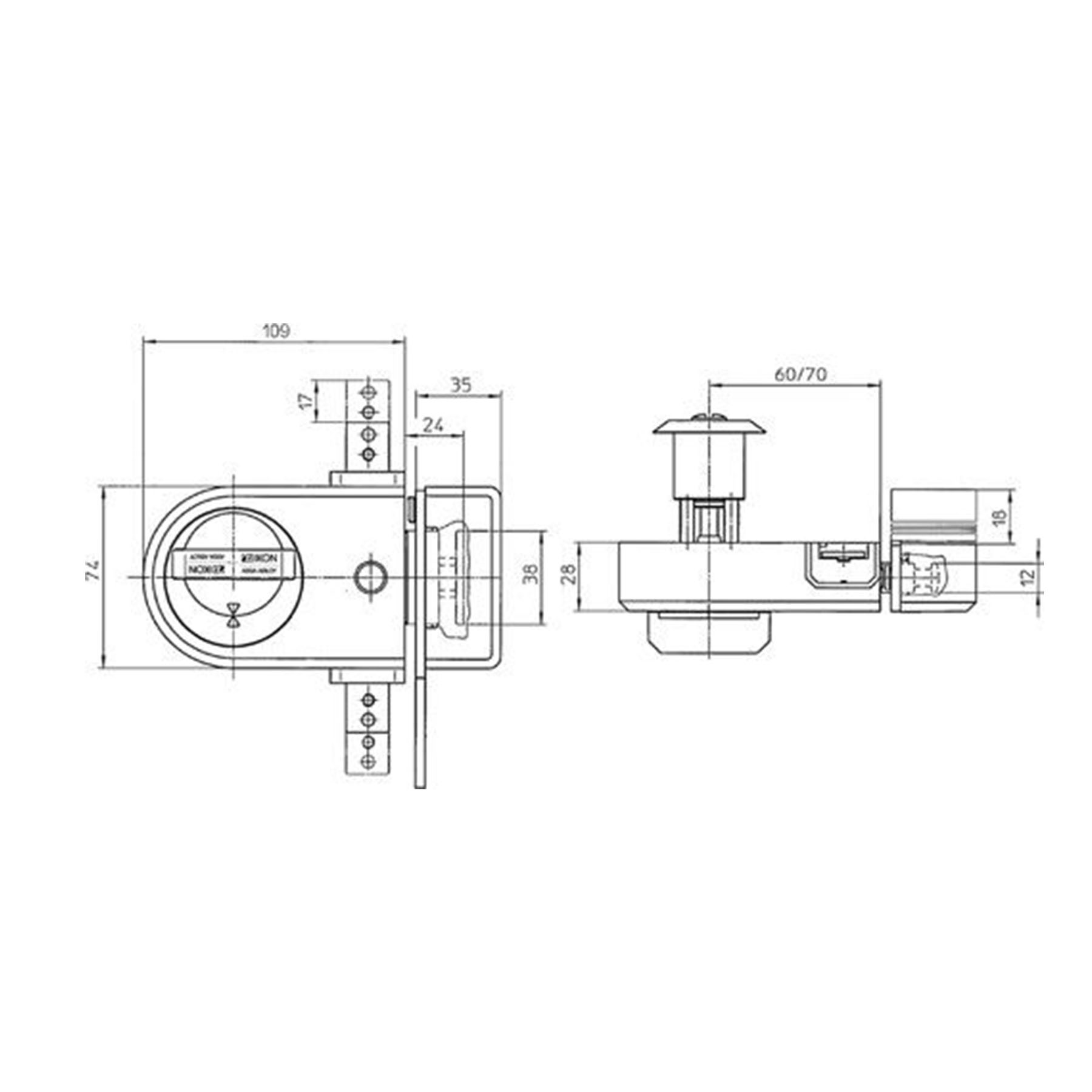 Ikon Antriebseinheit für Mehrfachverriegelungen mit AußenZylinder MFA - System SK6 Z262 Silbergrau (RAL7001), CAD-Diagramm, Diagramm, CAD-Diagramm, Diagramm, CAD-Diagramm, Diagramm, CAD-Diagramm, Diagramm, CAD-Diagramm, Diagramm, CAD-Diagramm, Diagramm
