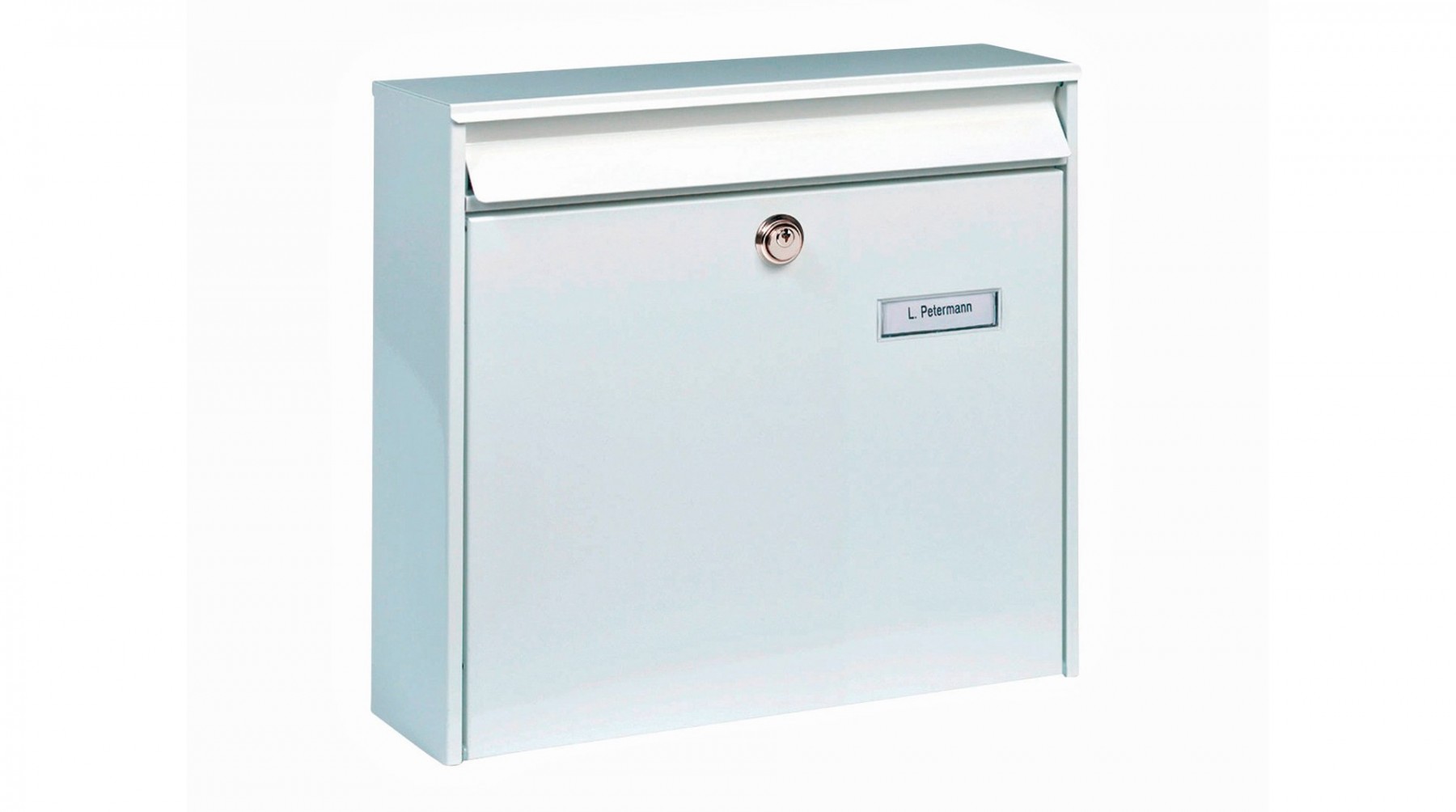 BURG-WÄCHTER Briefkasten "Potsdam 877" Stahl weiß, Postfach