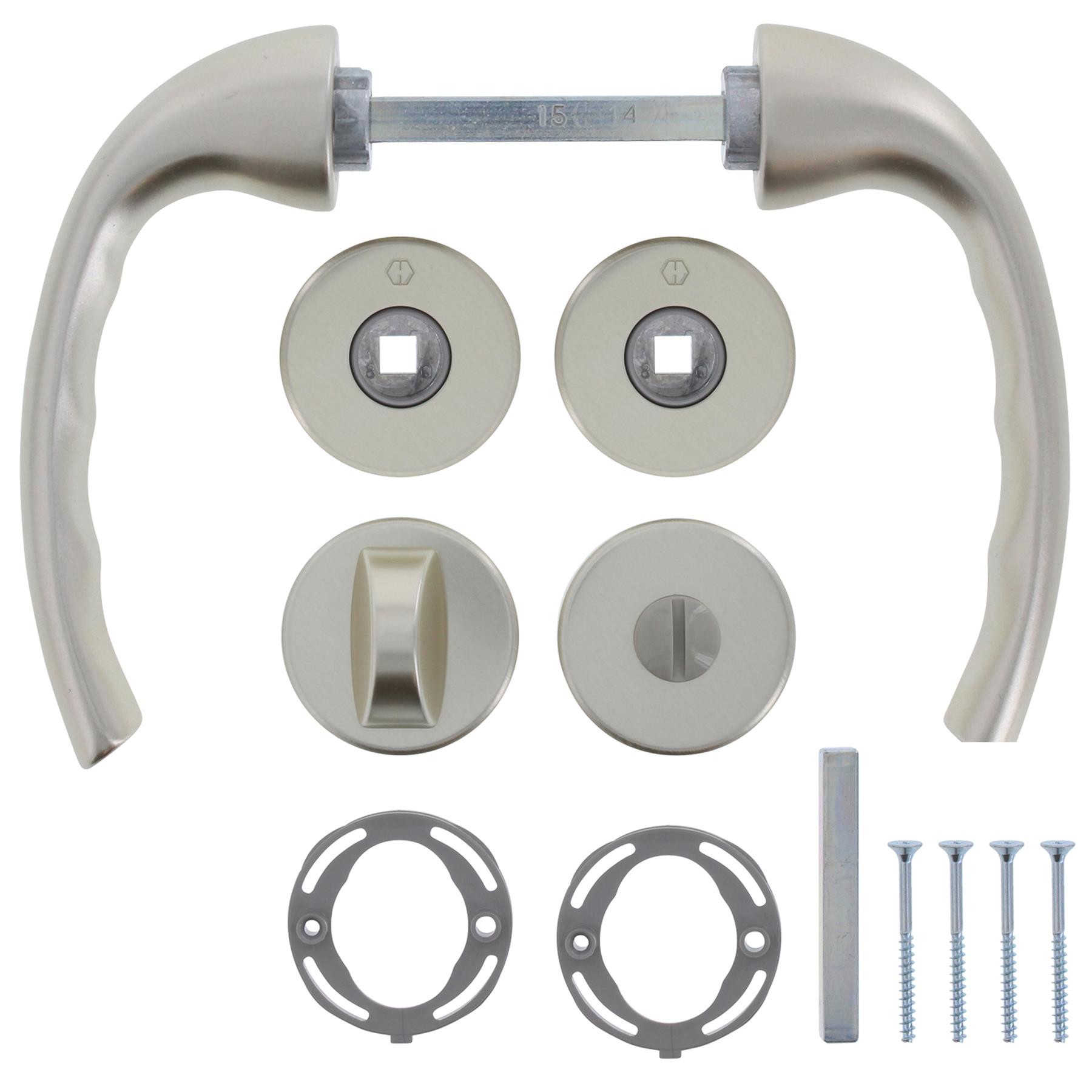 HOPPE Garnitur Rosette Tokyo 1710/42KV/KVS WC Serie F2 Serie Tokyo 2805654