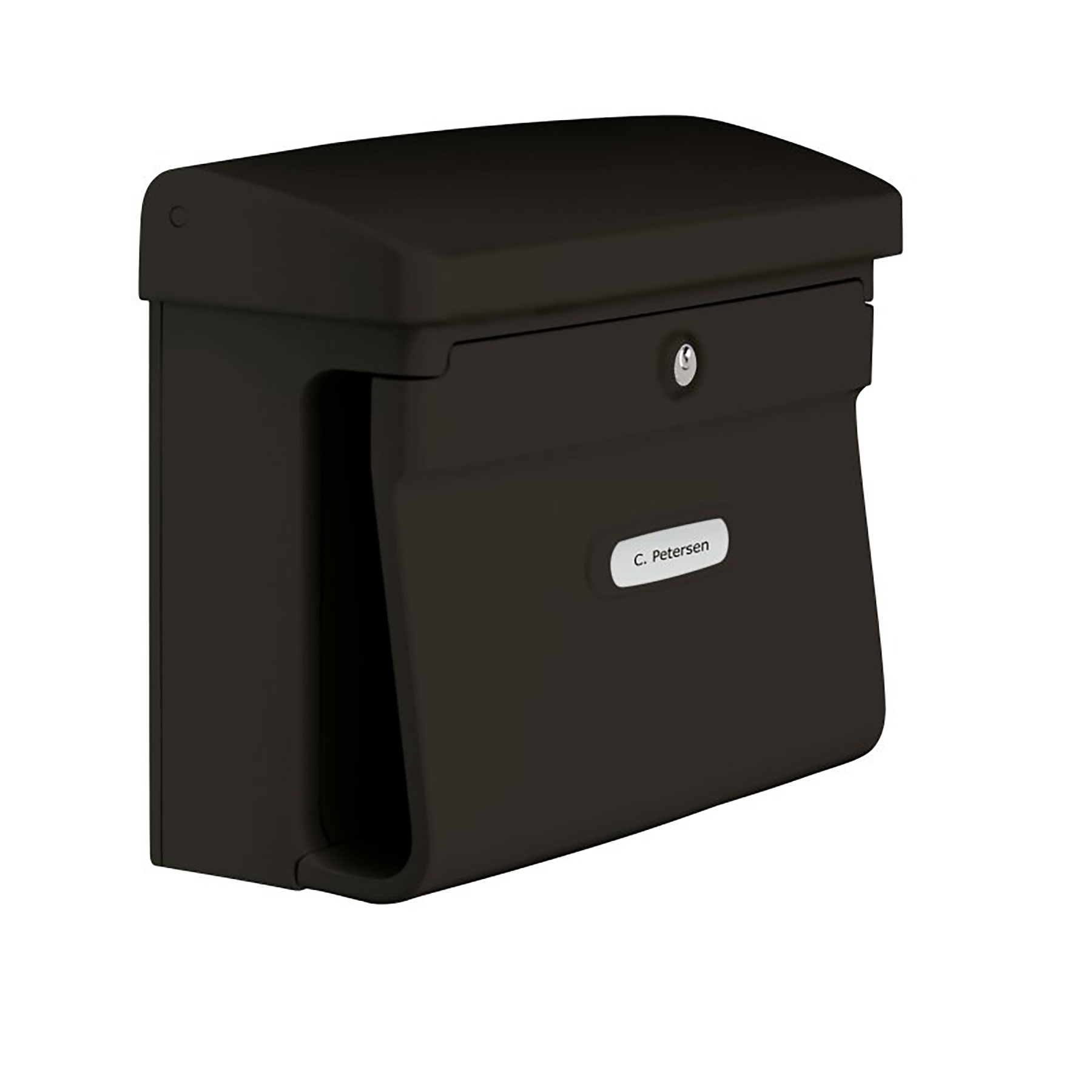 BURG-WÄCHTER Briefkasten "Bremen 885" Kunststoff Braun, Postfach, Postfach