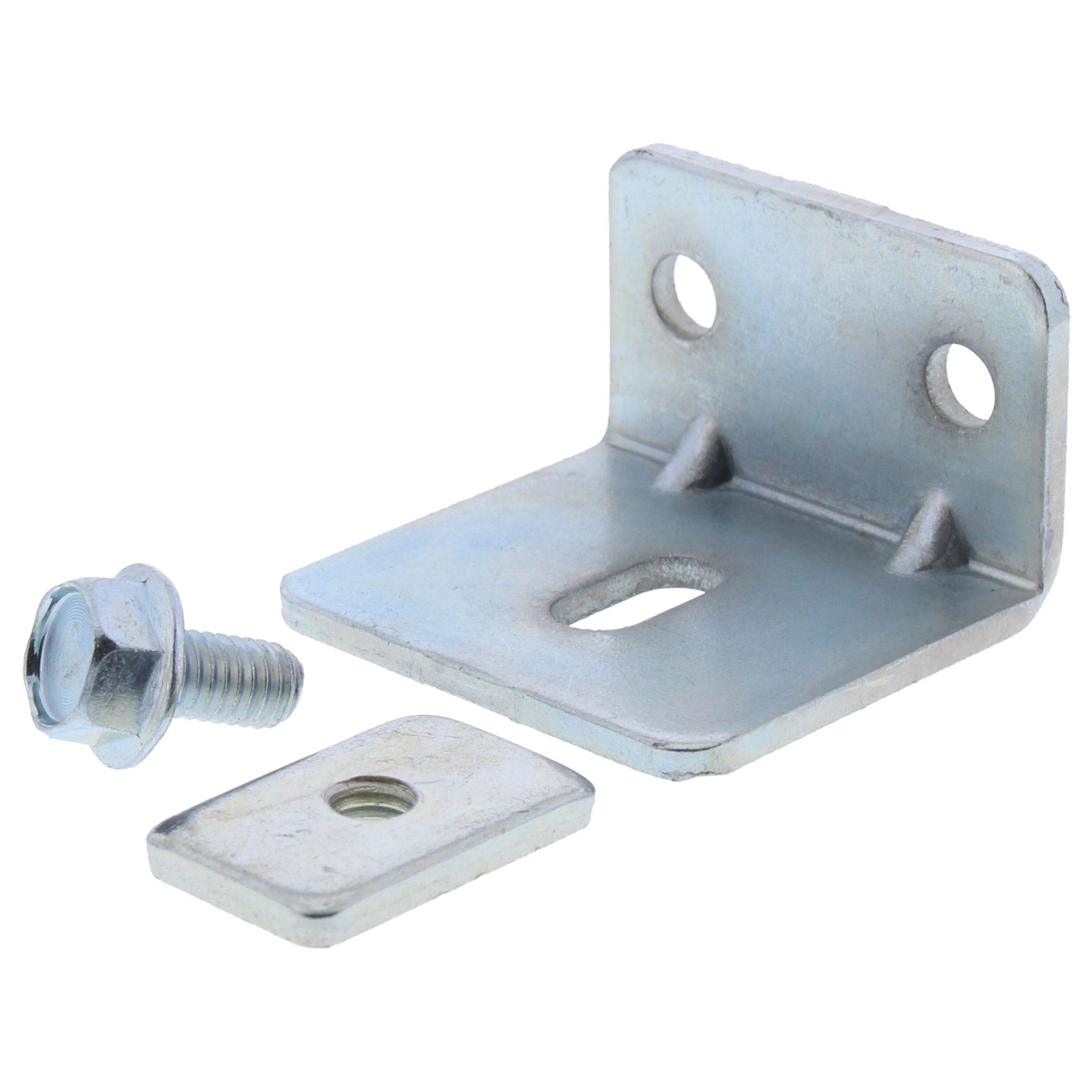 ToniTec Wandbefestigungswinkel zu Schiebetürbeschlag, Klammer, Maschine, Schraube