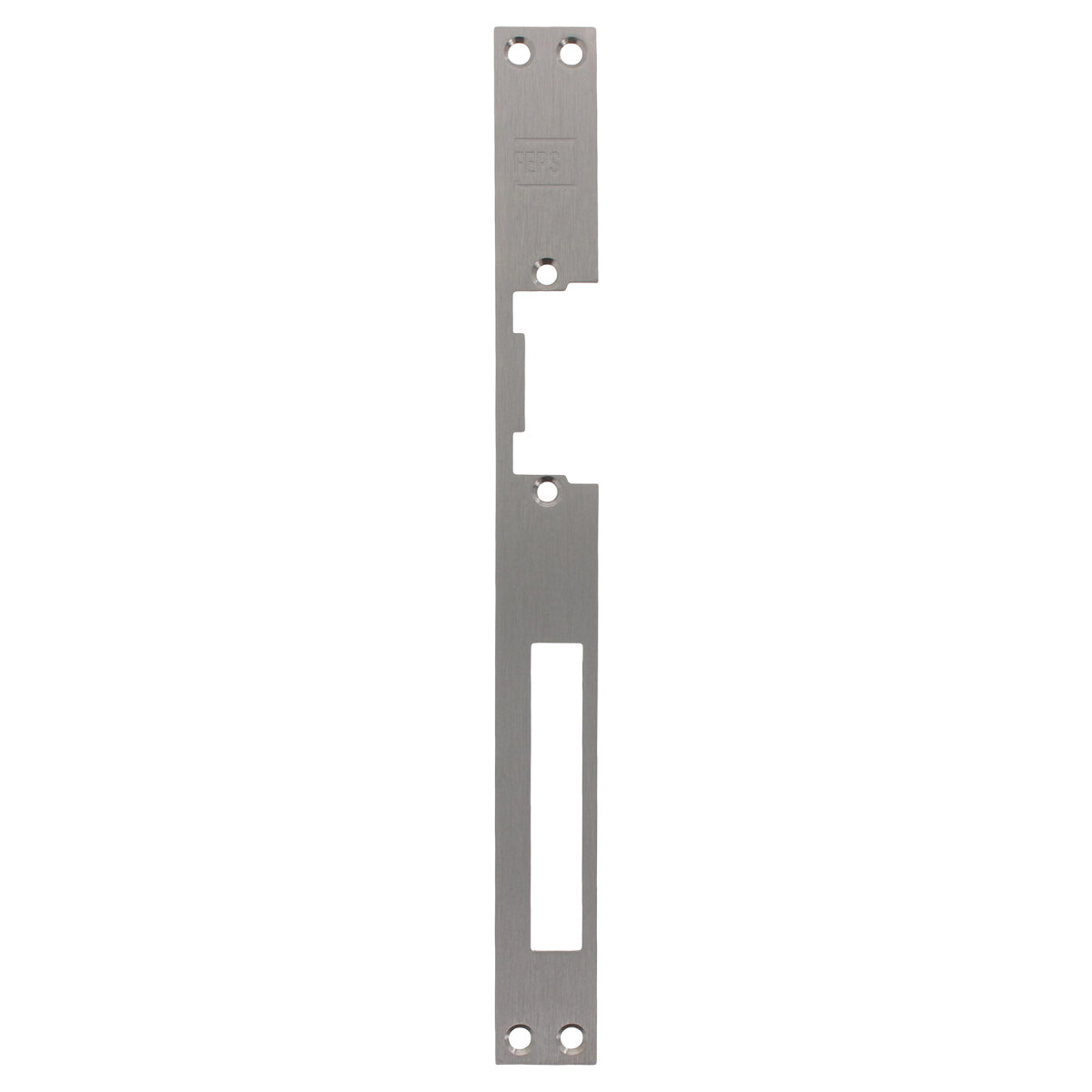 FEPS Lock Flachschließblech universal FE-RS009 Türschliessblech Edelstahl für Standard Türöffner, Elektronik, Hardware