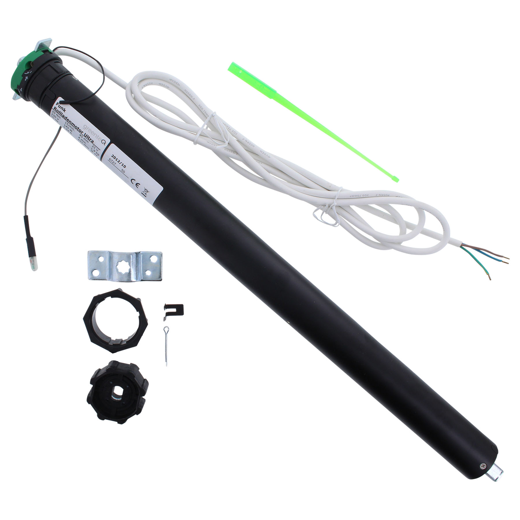 greenteQ Funk-Rollladenmotor Ultra 20NM/60mm, Licht