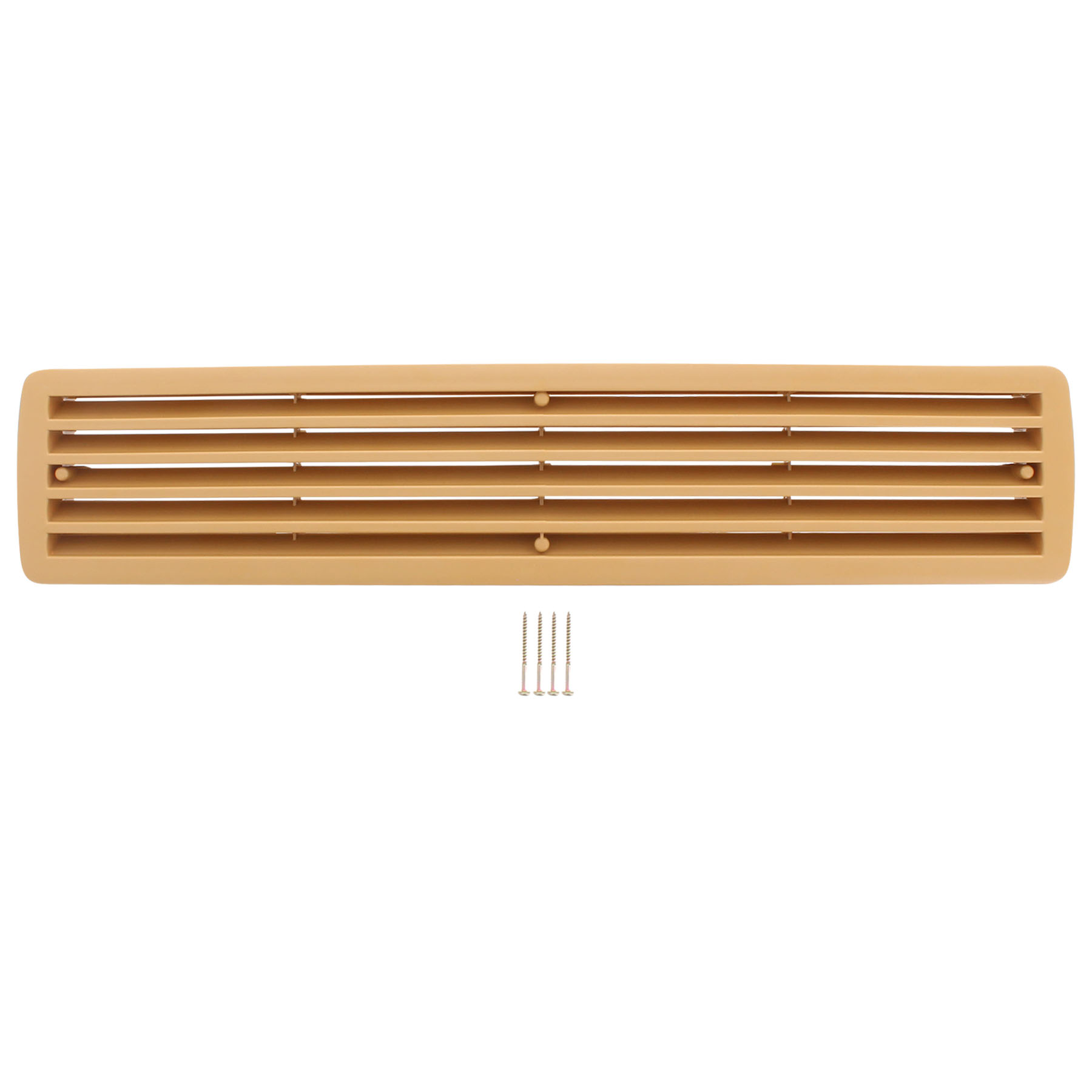 Badezellenlüftung Lüftungsgitter 9020 aus Kunststoff 457 x 92 mm für WC Bad und Küche, Kühlergrill