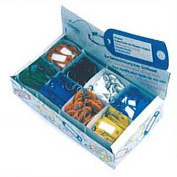 ToniTec Schlüsselanhänger mit Ring und Aufhängeöse, sortiert Karton a 200 Stück, Erste Hilfe, Kiste