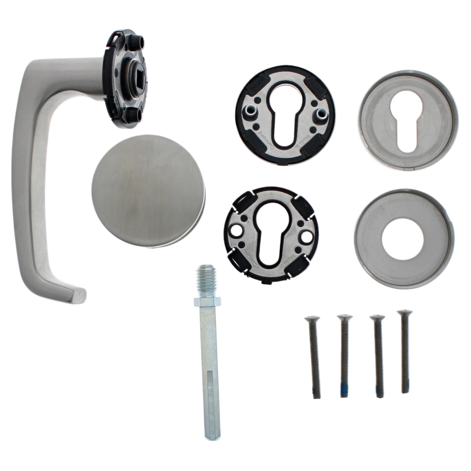 FSB FS-AGL3-Wechselgarnitur Rechts 9 mm PZ Knopf Rundrosette für Notausgänge 79 1045, Badezimmer, Drinnen, Zimmer, Duscharmatur