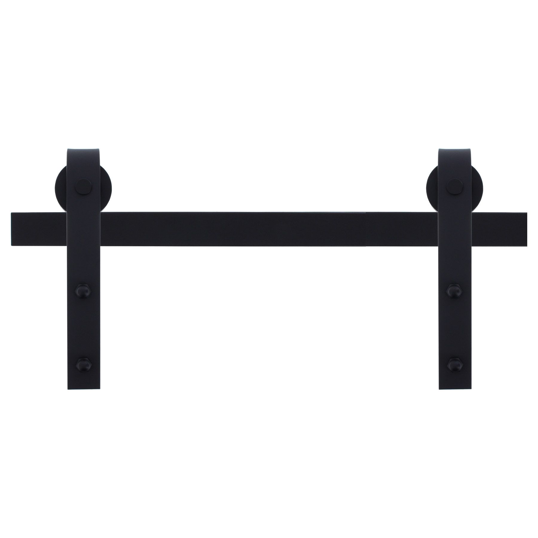 BLACK BEAUTY ToniTec® Schiebetürsystem "HUBERTUS" 2000 mm rustikal schwarz matt, Elektronik, Hardware, Elektronik, Hardware