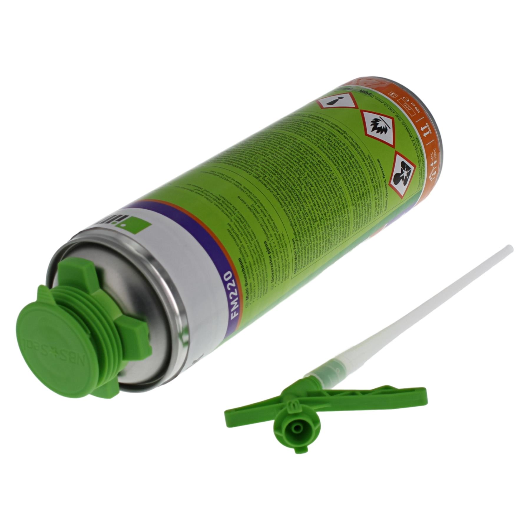 illbruck FM220 Fensterschaum PUR-Schaum Basic 500ml 1-komponentiger Polyurethanschaum (Ersatz für FM215), Zinn, Zinn