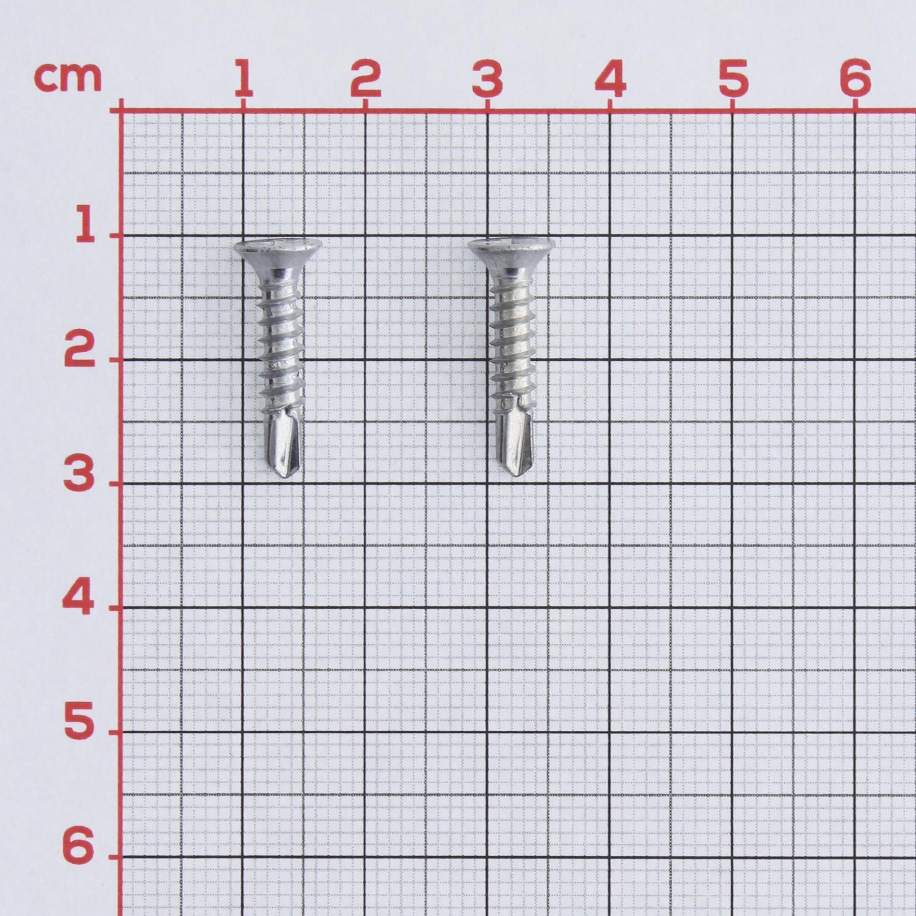 Fensterbauschraube mit Bohrspitze PH Senkkopf silberfarbig 3.9x19 mm, Maschine, Schraube