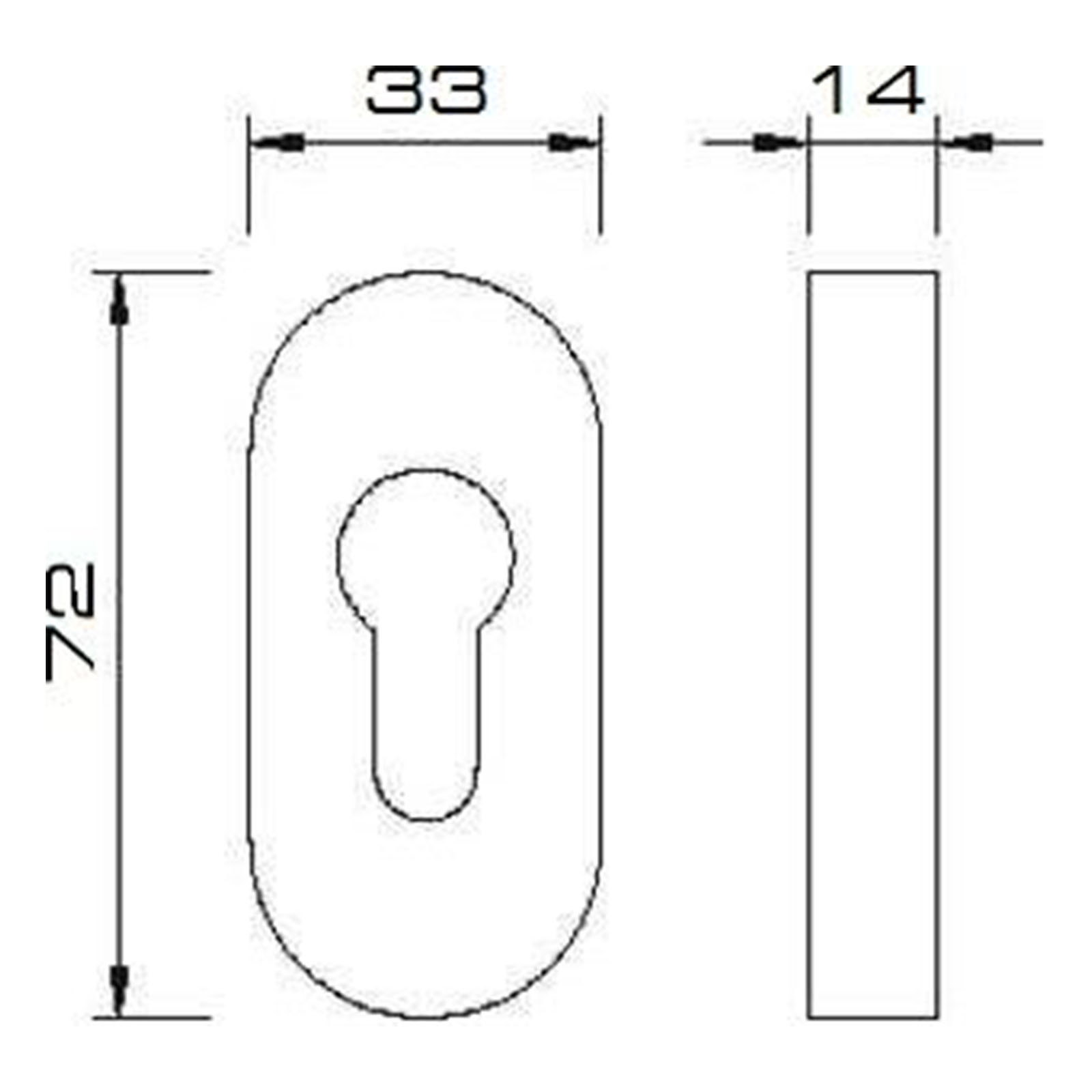 ToniTec® Schutzrosette mit ZA Edelstahl 14 mm, Zahl, Symbol, Text, Rauchrohr