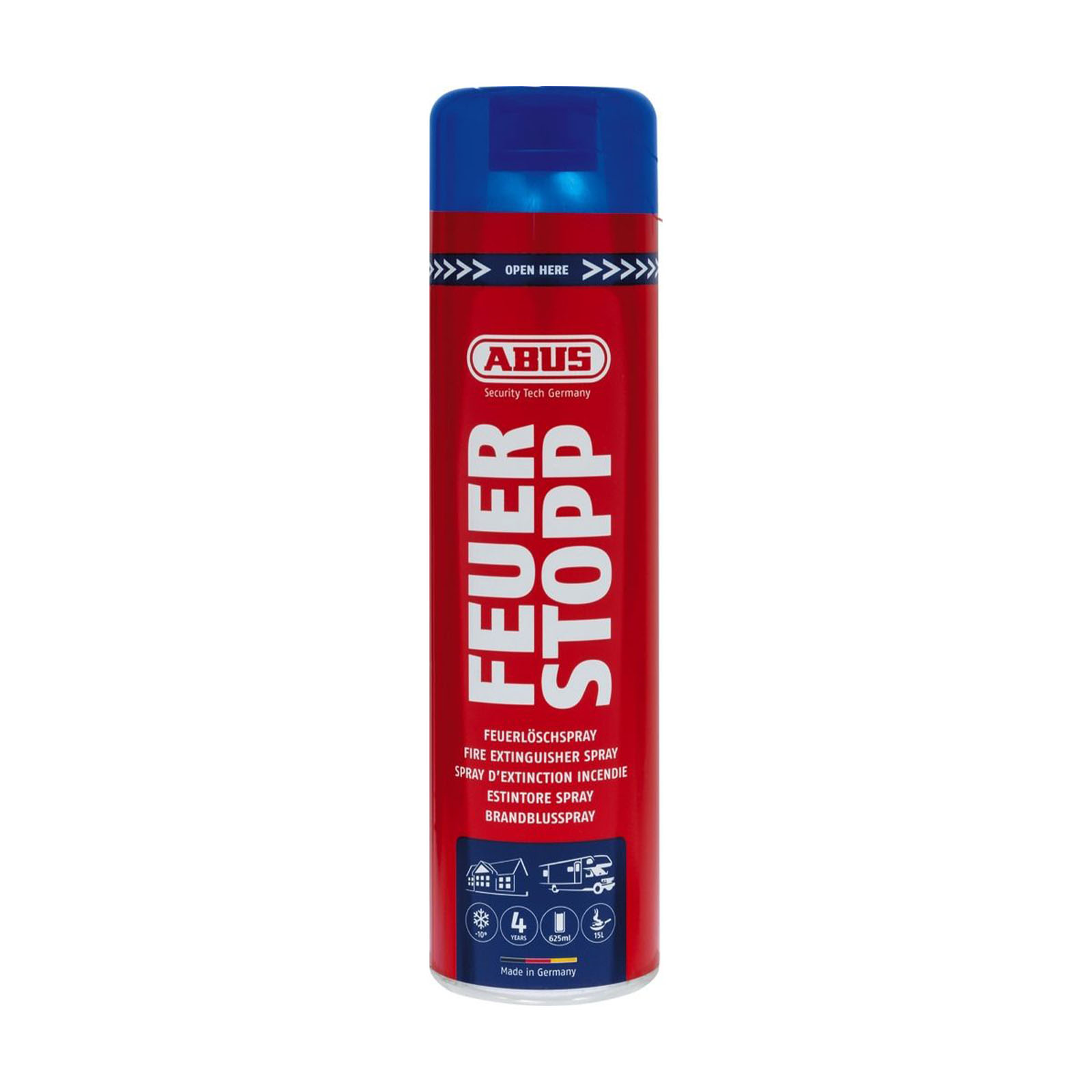 ABUS Feuerlöschspray Feuerstopp AFS625 85727, Flasche, Zinn, Kann, Spraydose