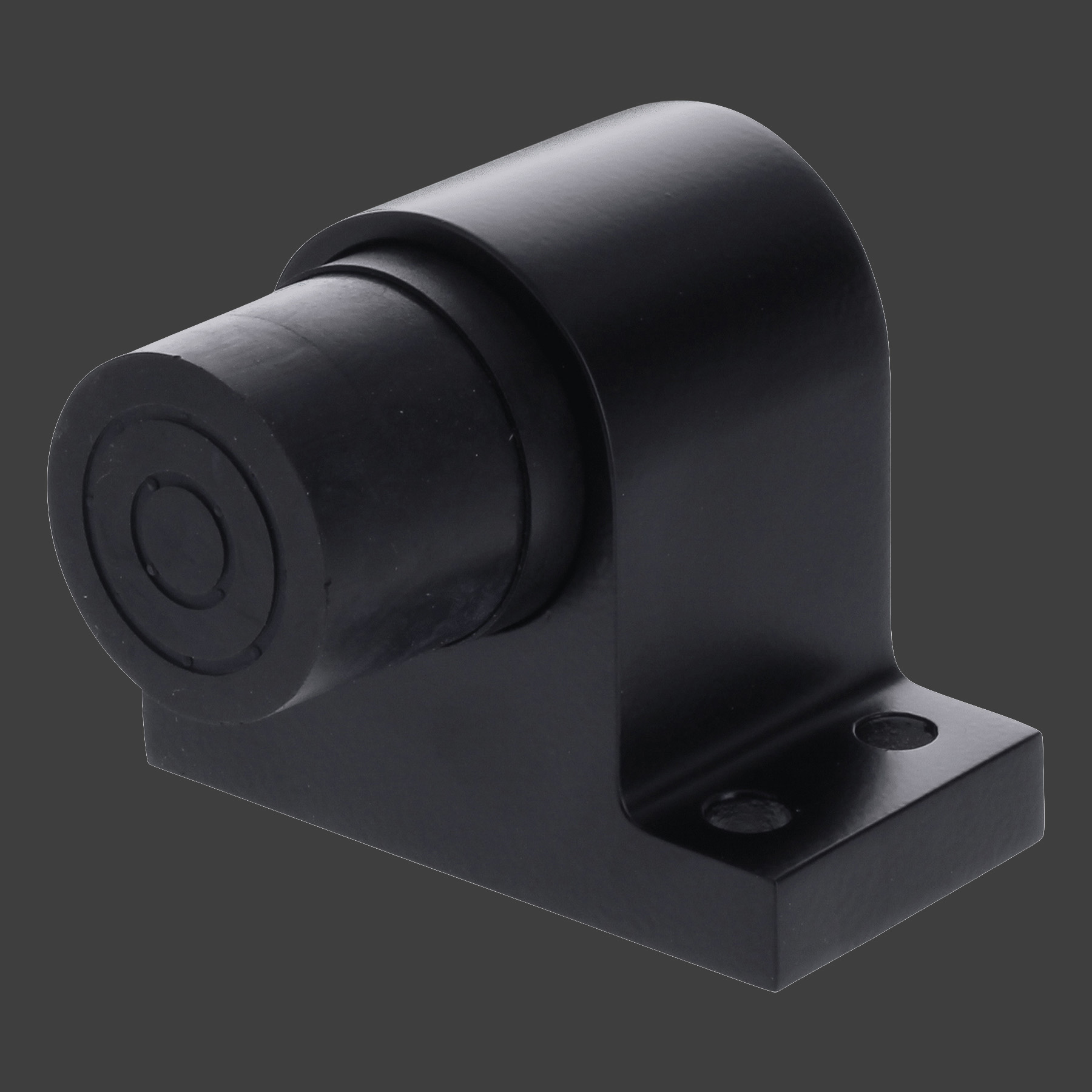 BLACK BEAUTY KWS Türstopper 2024 Türpuffer zum Aufschrauben ohne Haken schwarz (RAL 9005), Postfach