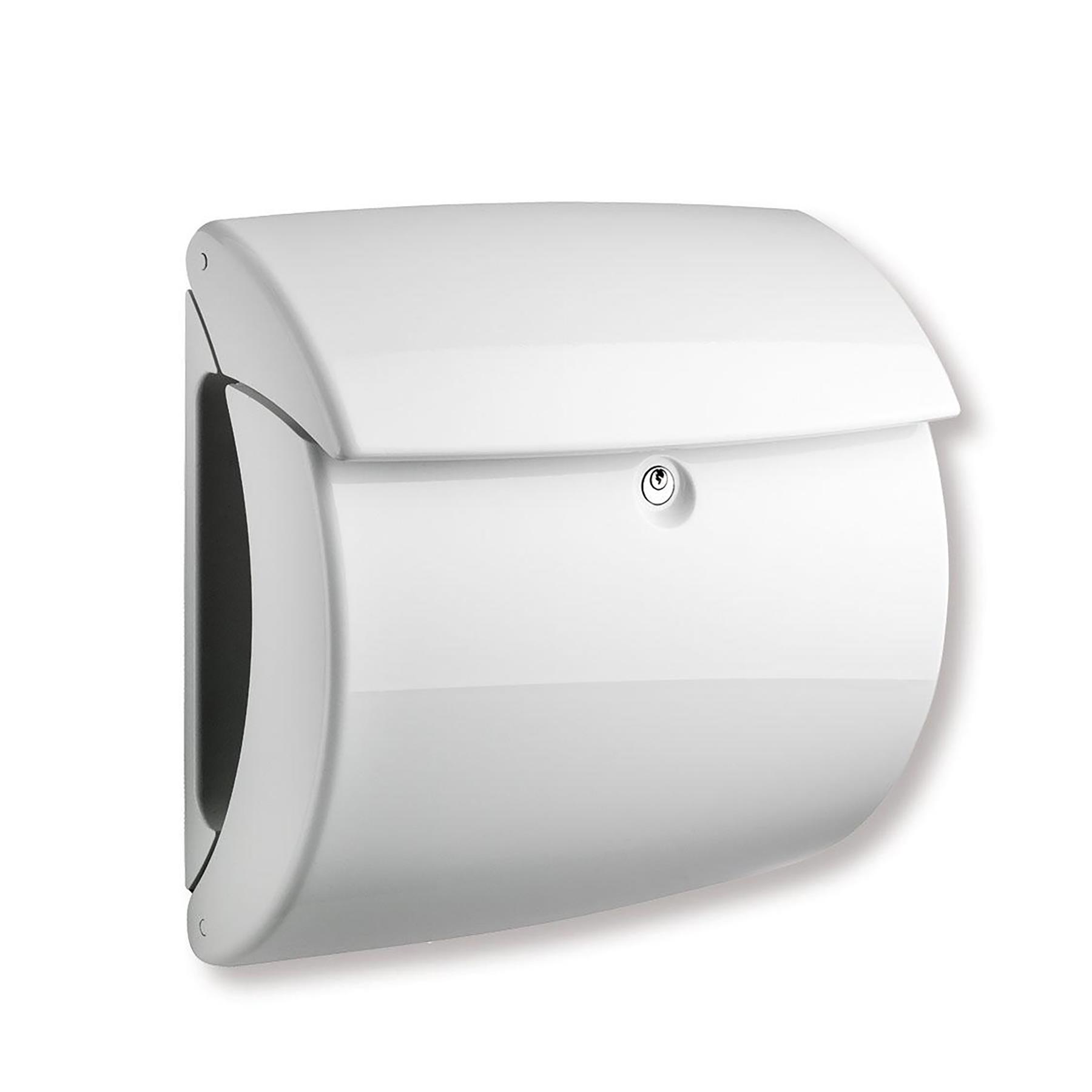 BURG-WÄCHTER "Piano 886" Kunststoff Klavierlack-Optik Weiß, Postfach