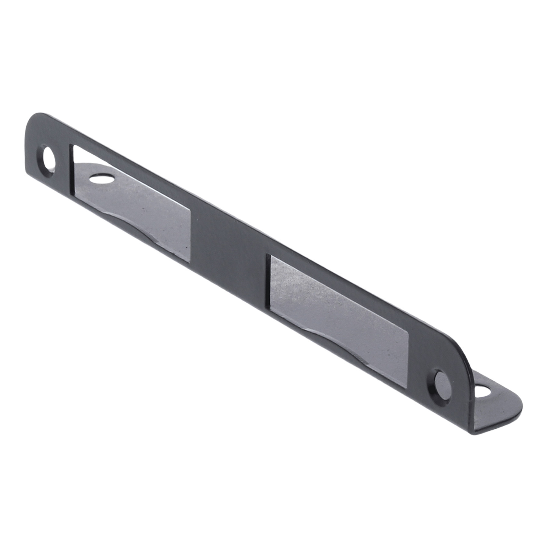 BLACK BEAUTY ToniTec® Winkelschließblech für Zimmertüren gleichschenklig 20x170 mm Stahl schwarz lackiert, Klinge, Rasiermesser, Waffe, Griff, Klinge, Rasiermesser, Waffe, Griff