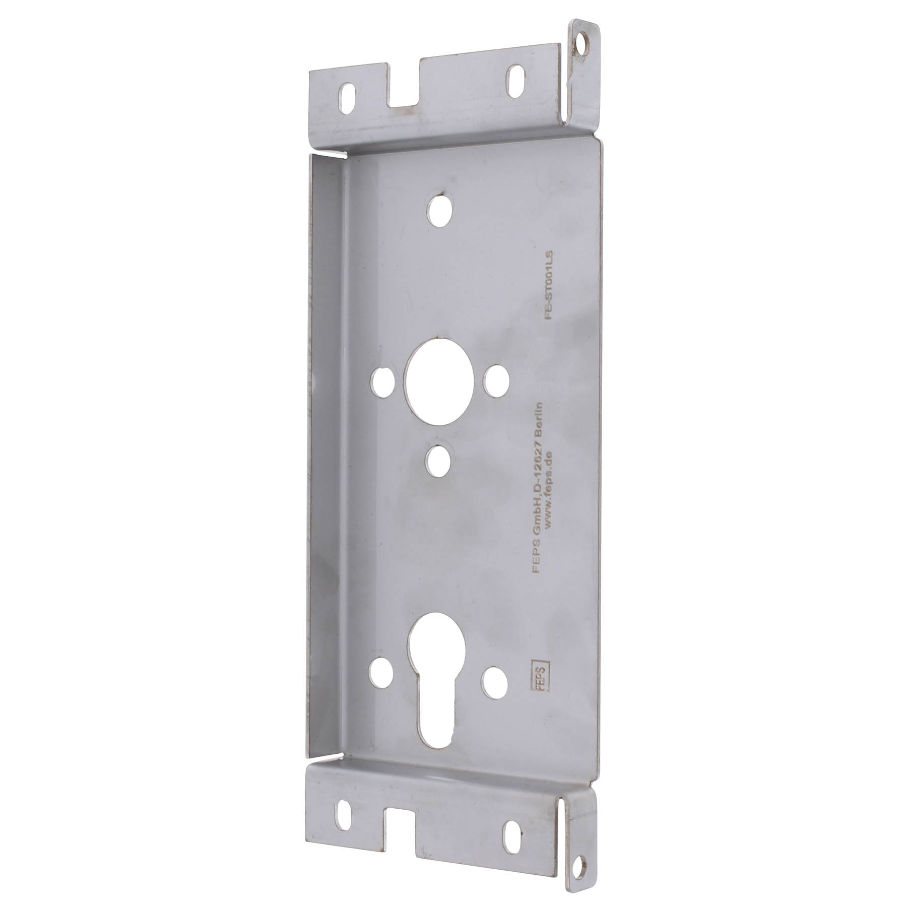 FEPS Trim universal Schlosstasche FE-ST001-LS für Tür-Einsteckschloss 55/72 Edelstahl gebürstet links, Klammer
